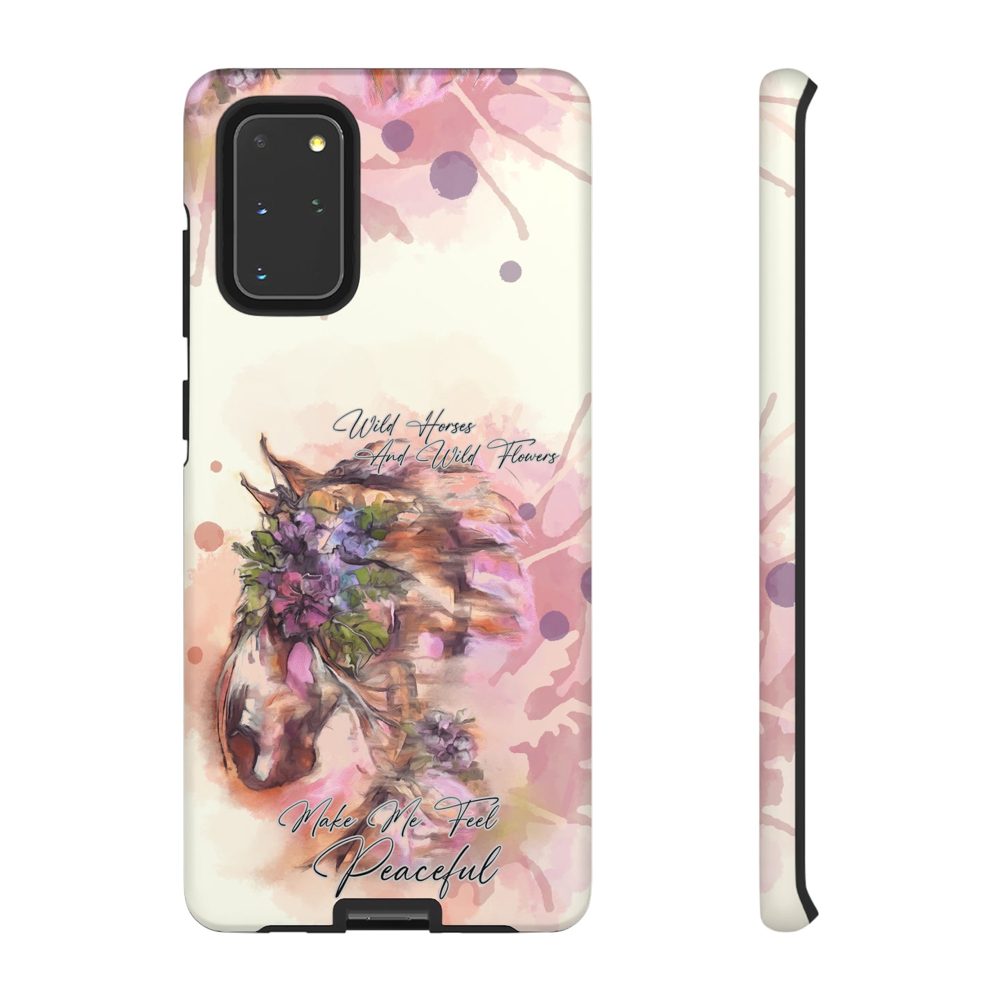 Romantic Equestrian Watercolor Horse Horse Lover Gift Study Tough Case Phone Case.