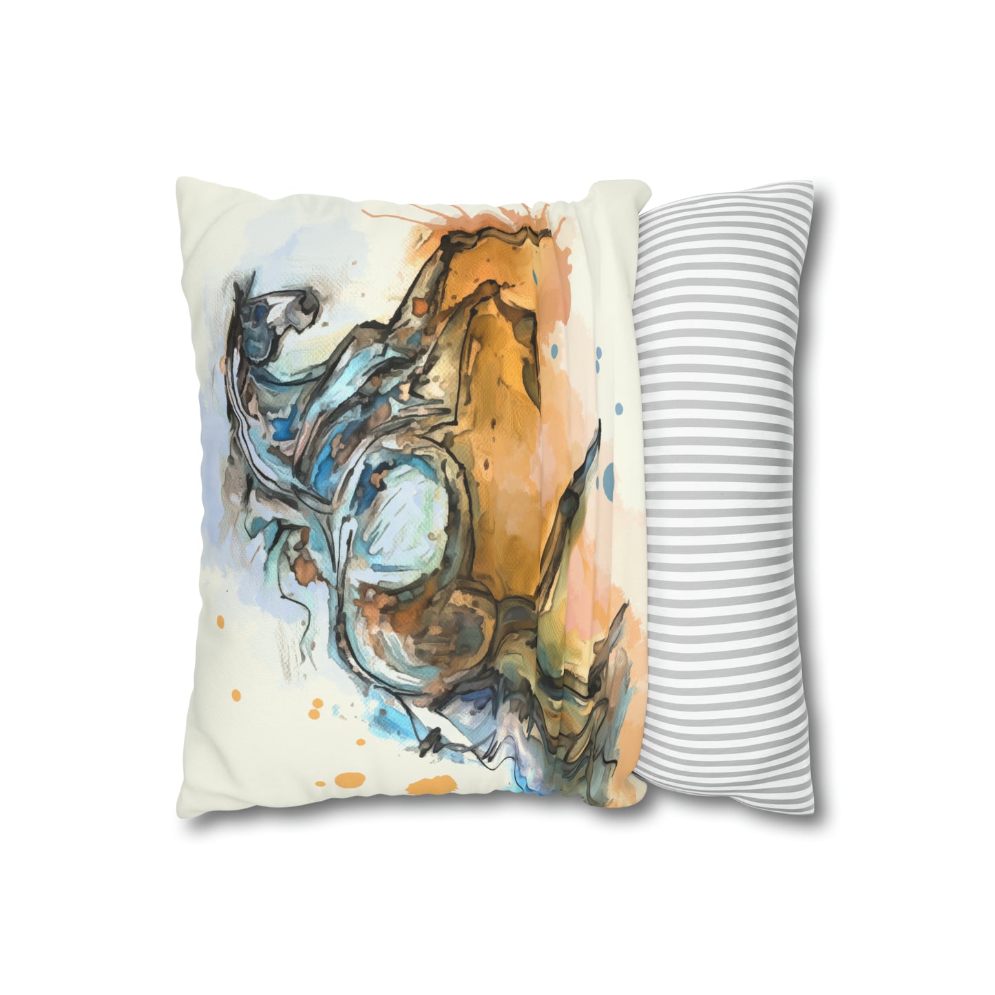 A Romantic Double sided equestrian bit pattern Polyester PILLOW CASE Pillow Cover 24x24