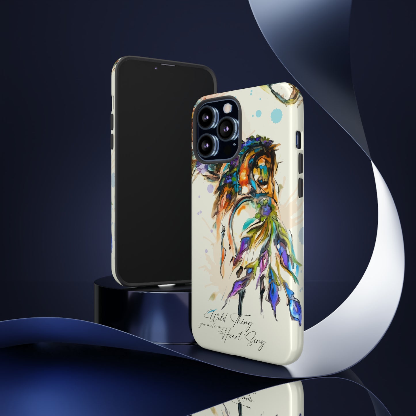Watercolor Horse Horse Lover Gift Study Tough Case Phone Case.