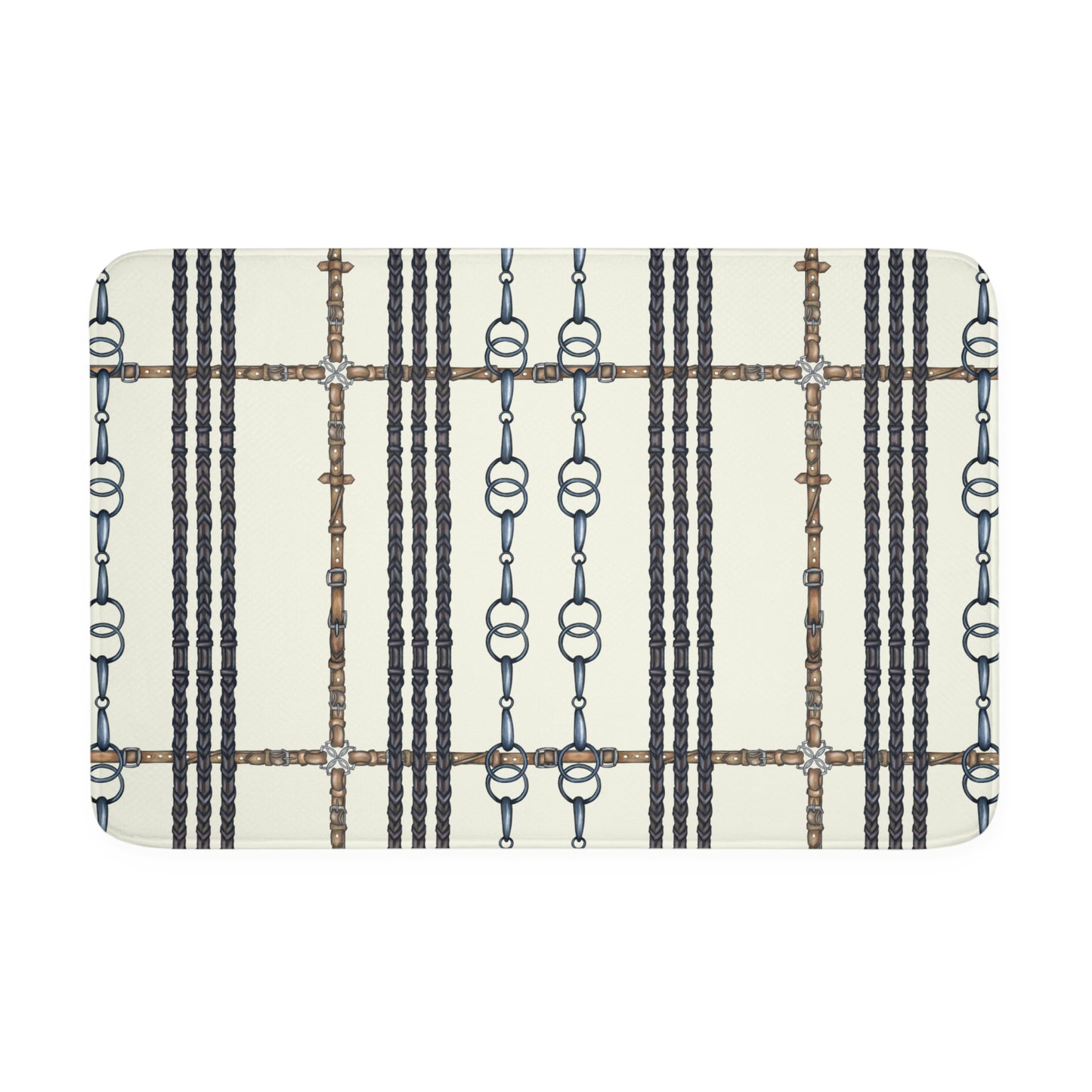 Snaffle Bit Memory Foam Bath Mat