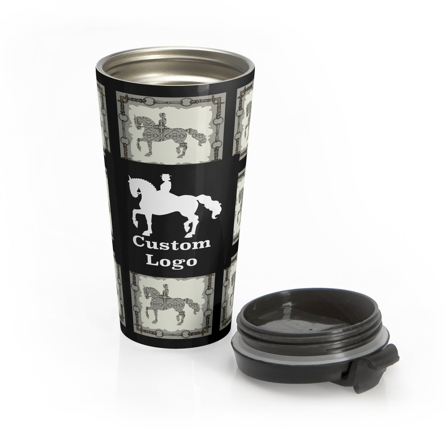Customizable Dressage Stainless Steel Travel Mug