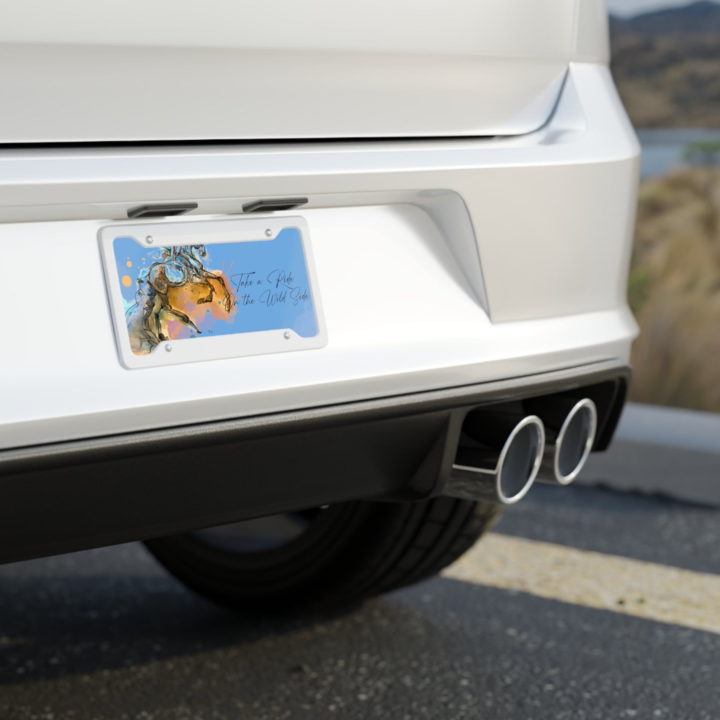 Equestrian Horse Art License Plate