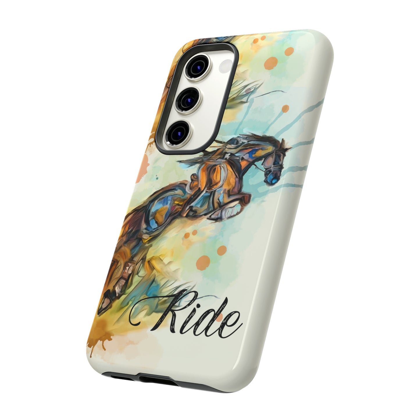 Water color Hunter Jumper Horse arena Study Tough Case Phone Case.