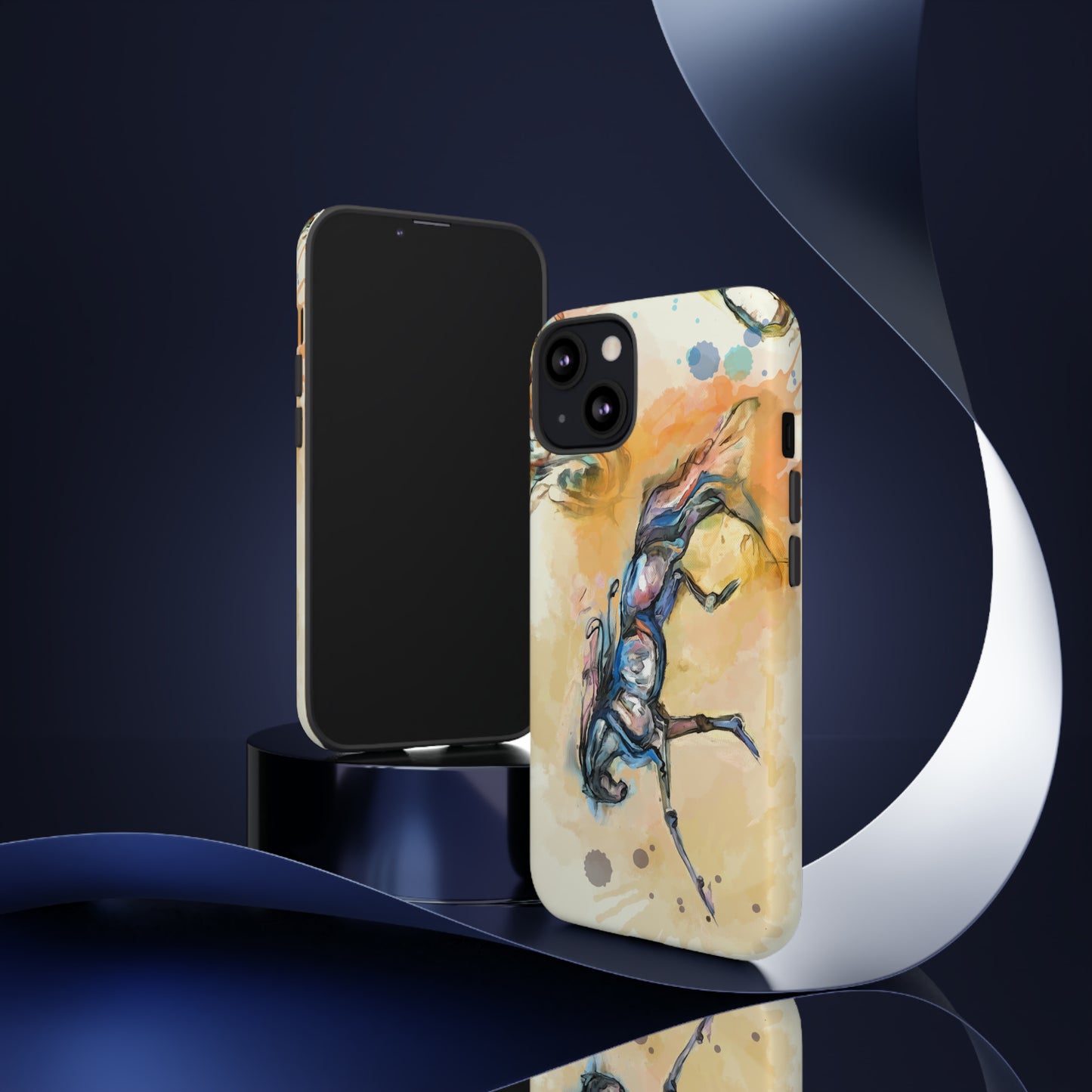 Watercolor Horse Horse Lover Gift Study Tough Case Phone Case.