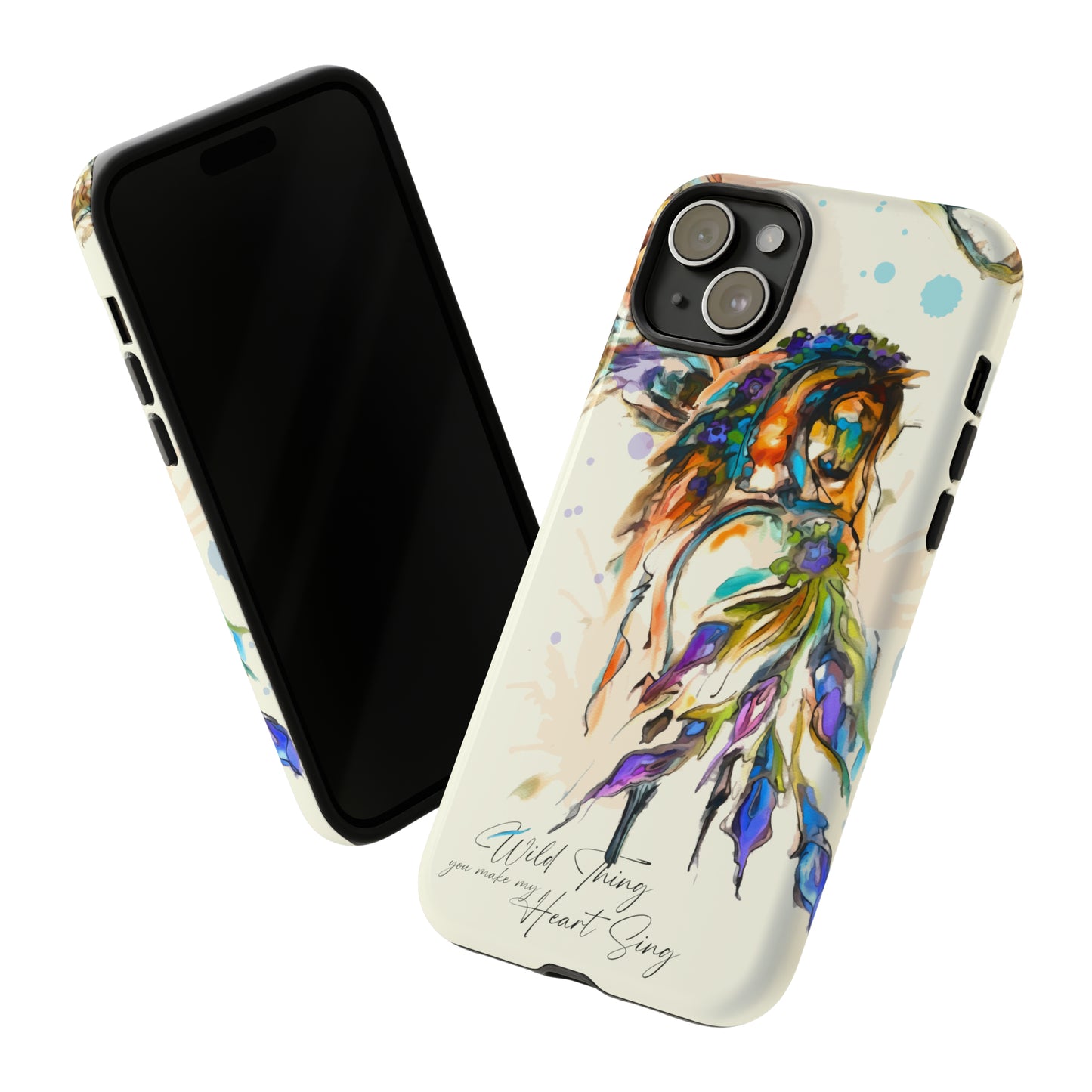 Watercolor Horse Horse Lover Gift Study Tough Case Phone Case.