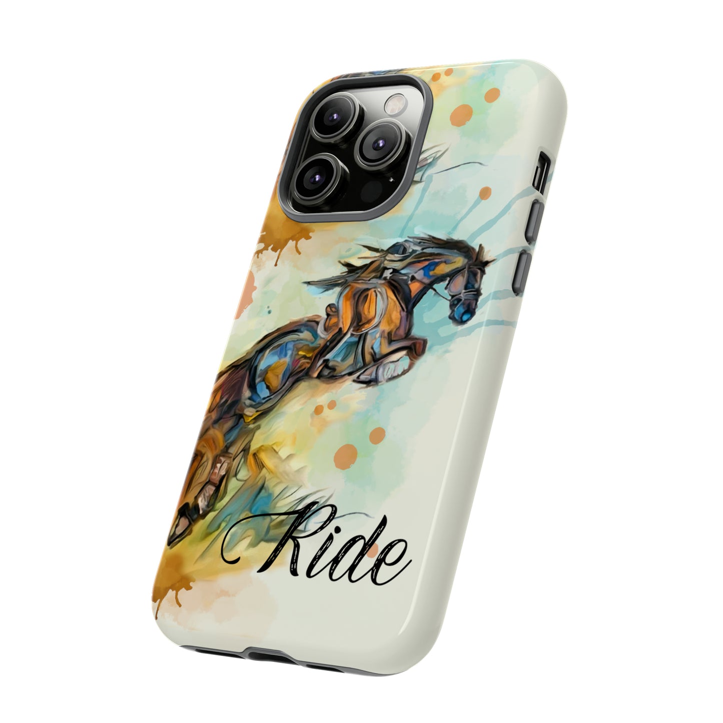 Water color Hunter Jumper Horse arena Study Tough Case Phone Case.