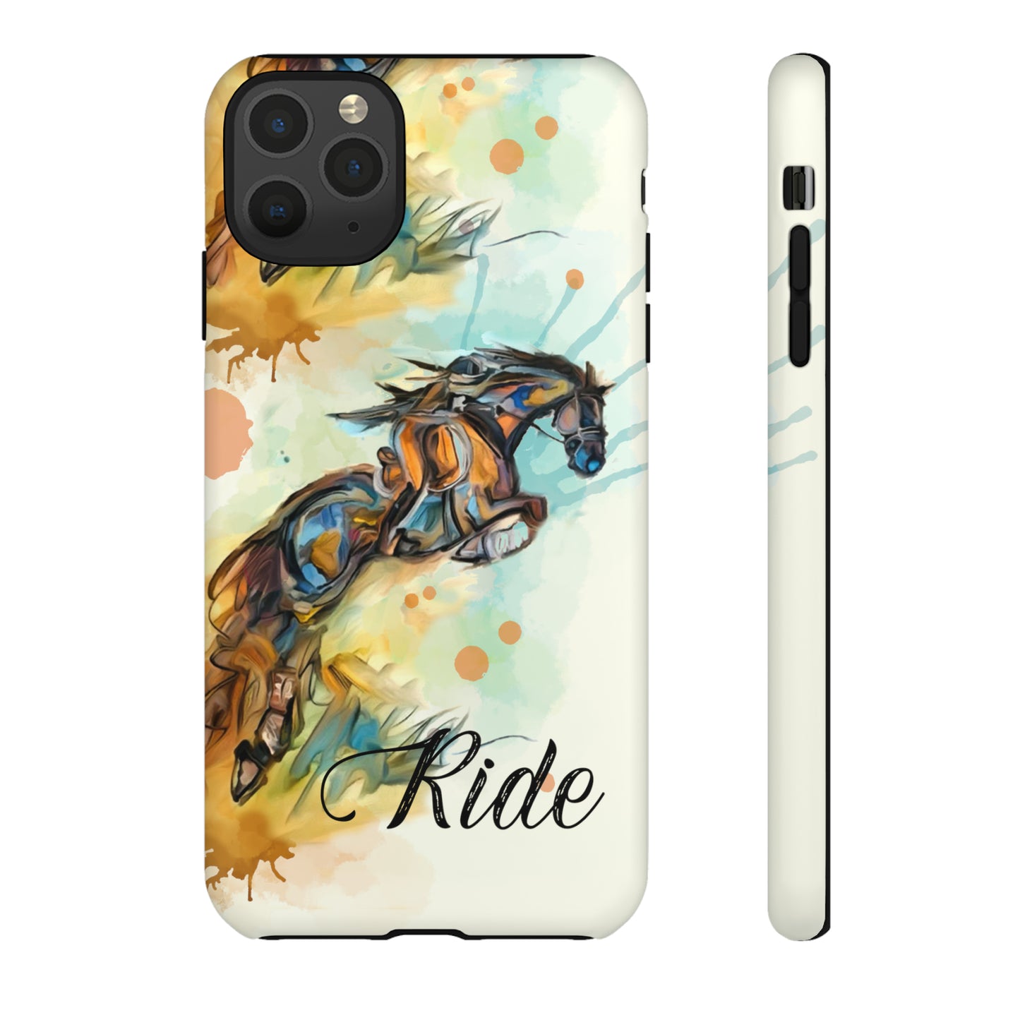 Water color Hunter Jumper Horse arena Study Tough Case Phone Case.