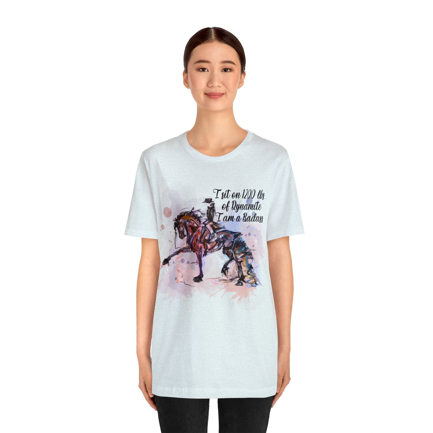 Copy of Raunchy Swearing Horse Art Unisex Jersey Short Sleeve Tee