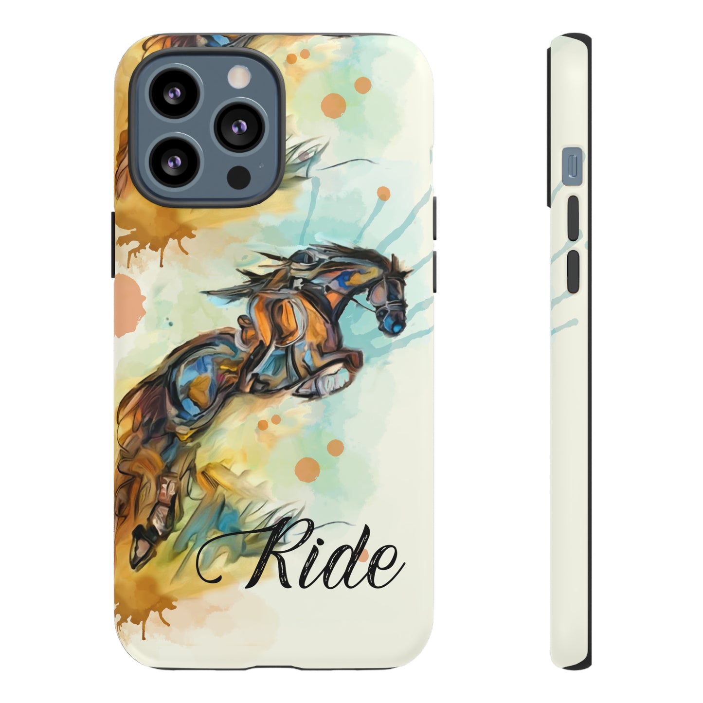 Water color Hunter Jumper Horse arena Study Tough Case Phone Case.