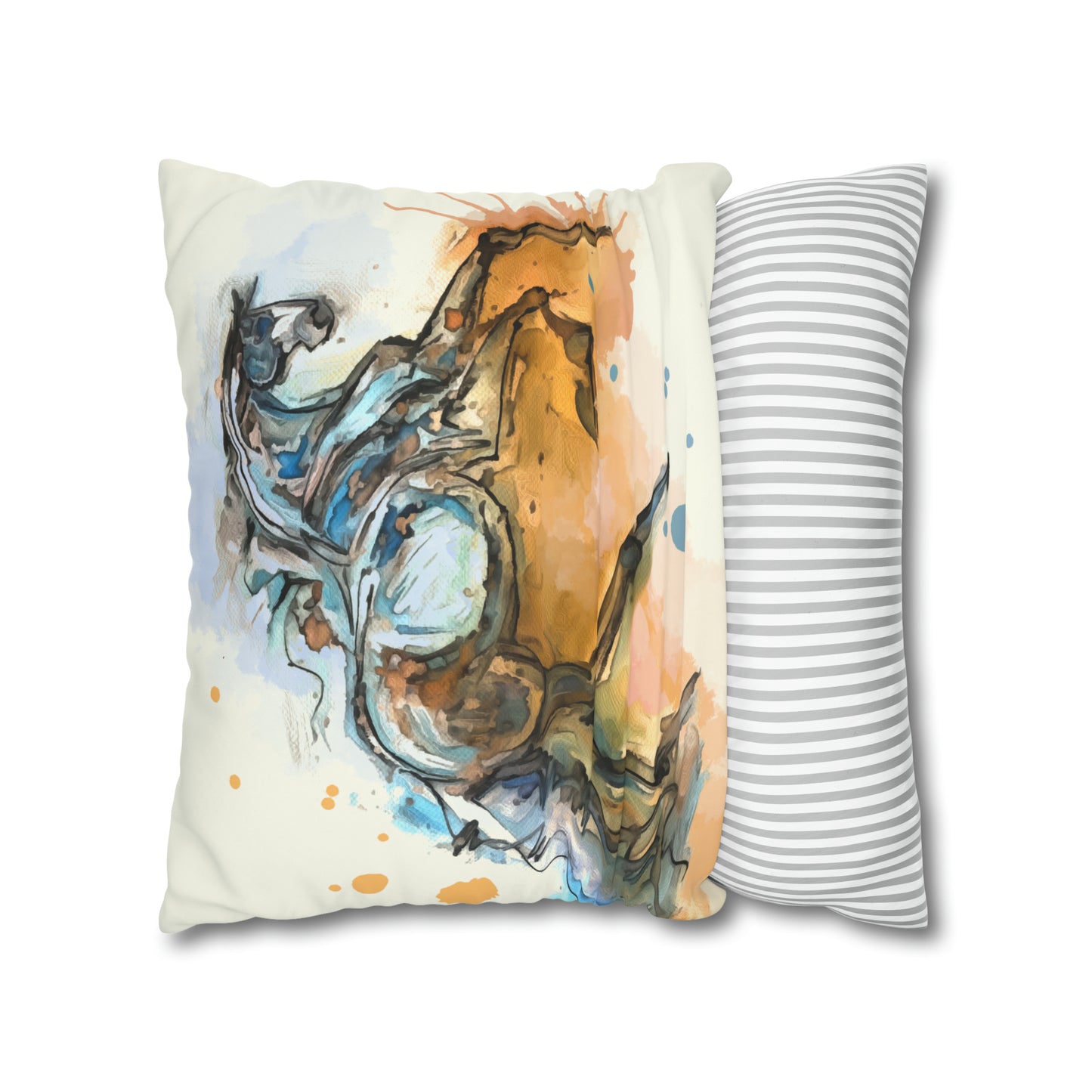 A Romantic Double sided equestrian bit pattern Polyester PILLOW CASE Pillow Cover 24x24