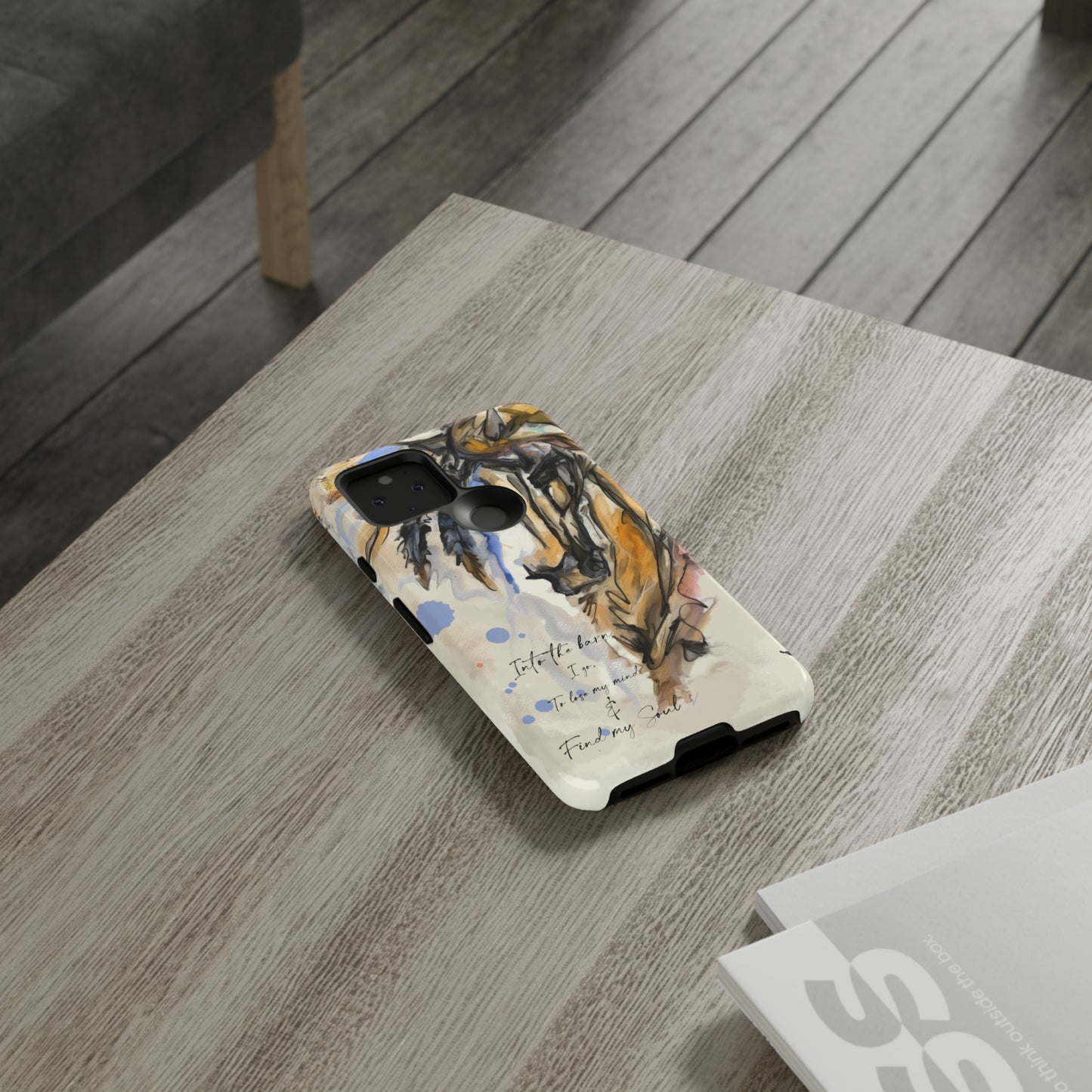 Inspirational Watercolor Horse Horse Lover Gift Study Tough Case Phone Case.
