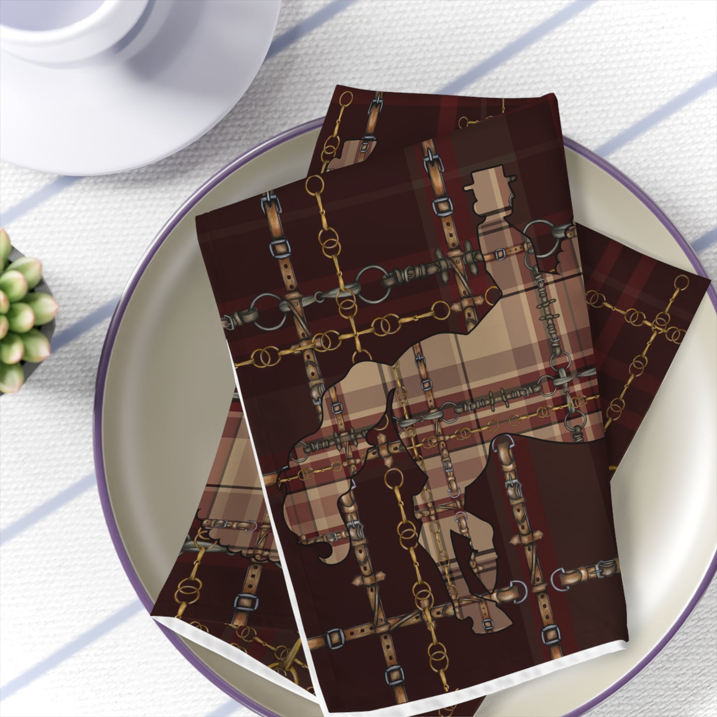 Christmas Dressage Napkins (Set of 4)
