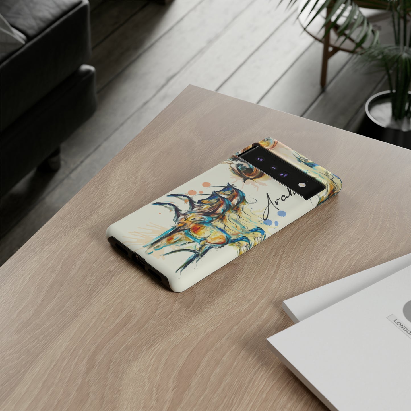 Arabian Watercolor Horse Horse Lover Gift Study Tough Case Phone Case.