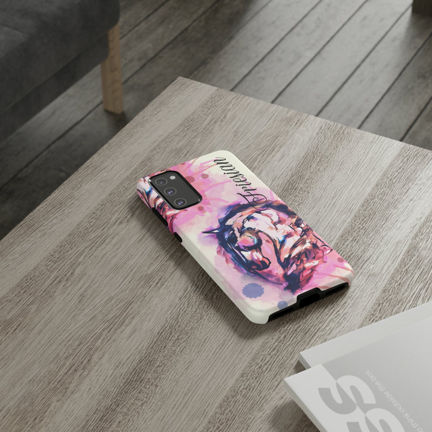 Friesian Watercolor Flower crown Horse Horse Lover Gift Study Tough Case Phone Case.