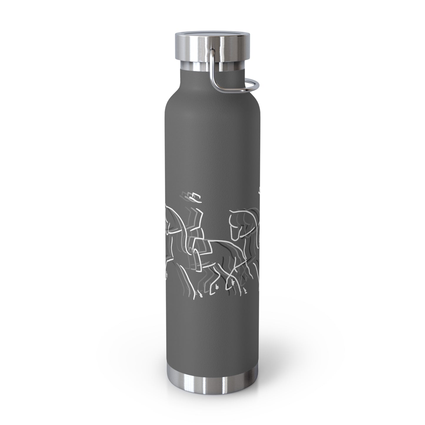 Graphic Dressage color Copper Vacuum Insulated Bottle, 22oz