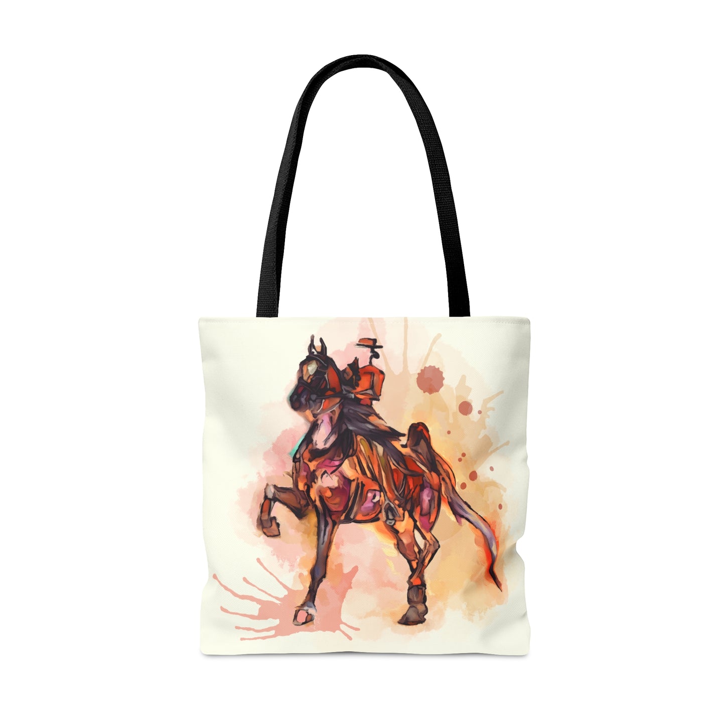 Saddlebred Watercolor Horse Artistic Tote Bag (AOP)