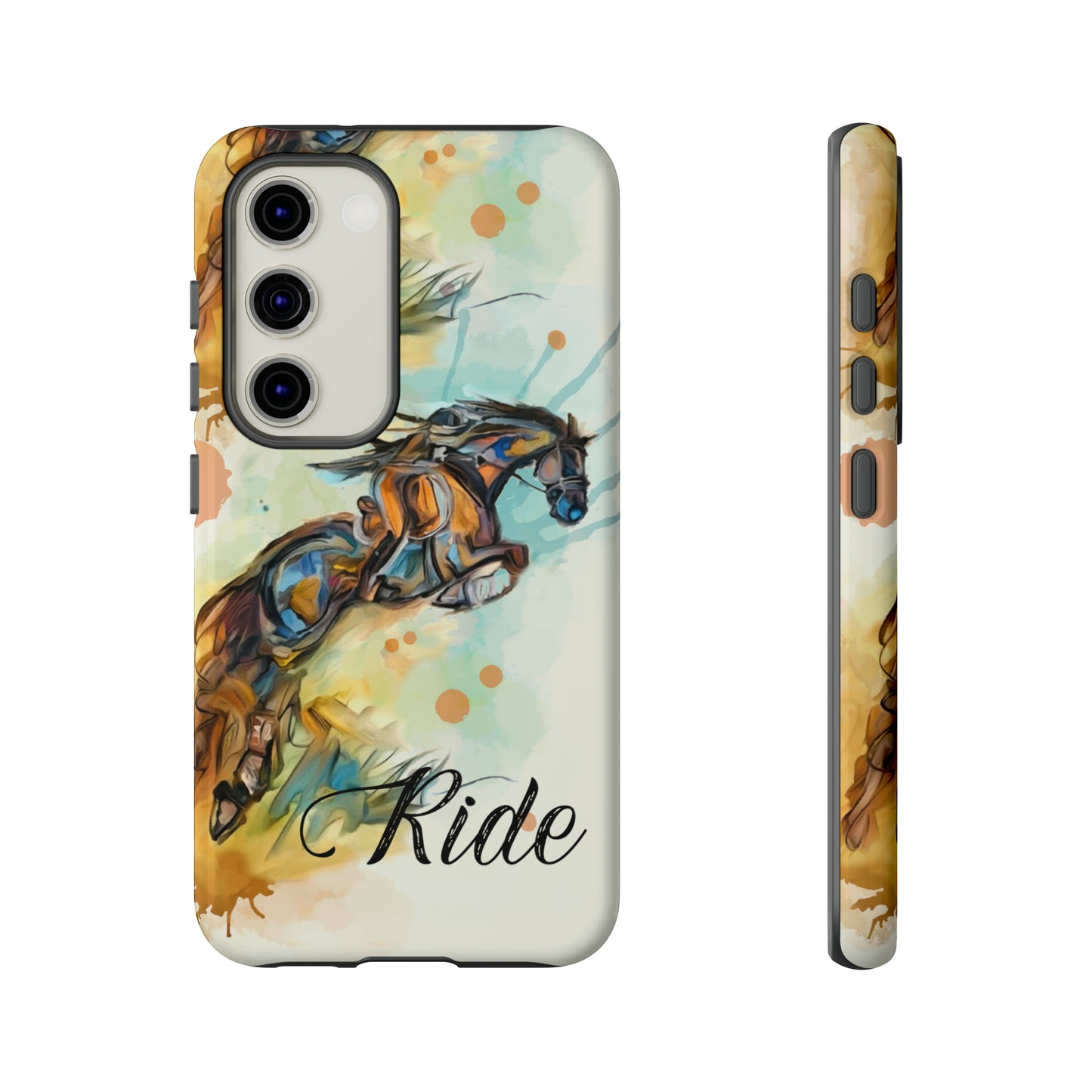 Water color Hunter Jumper Horse arena Study Tough Case Phone Case.