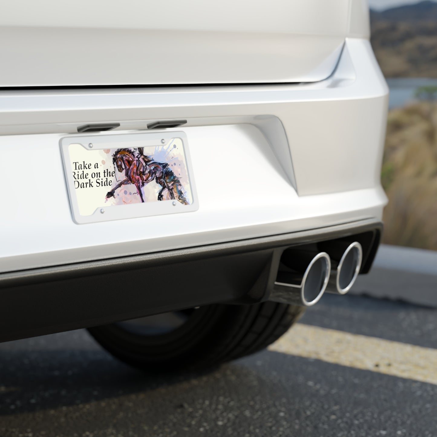 Friesian Art License Plate