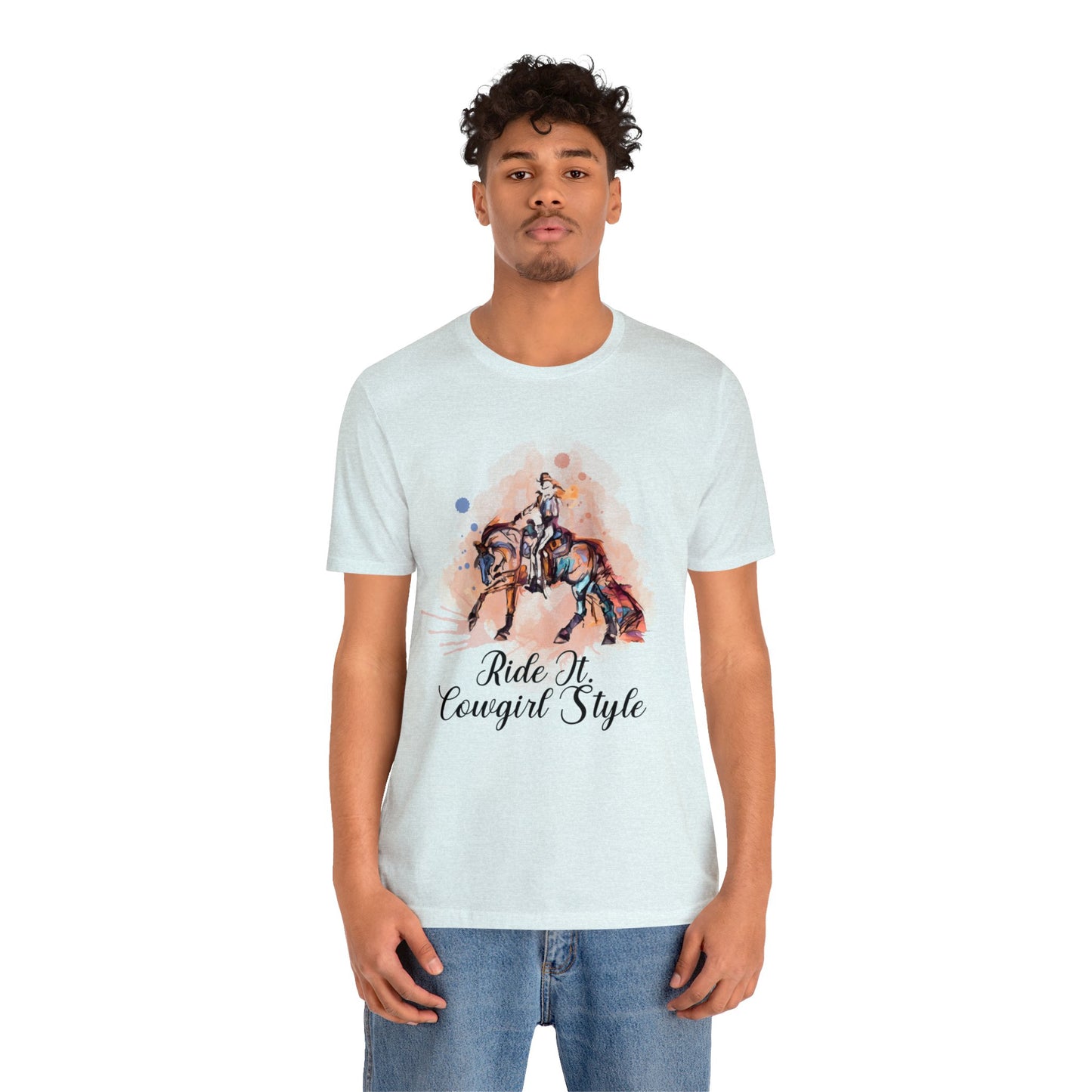 Ride it Cowgirl Style Unisex Jersey Short Sleeve Tee