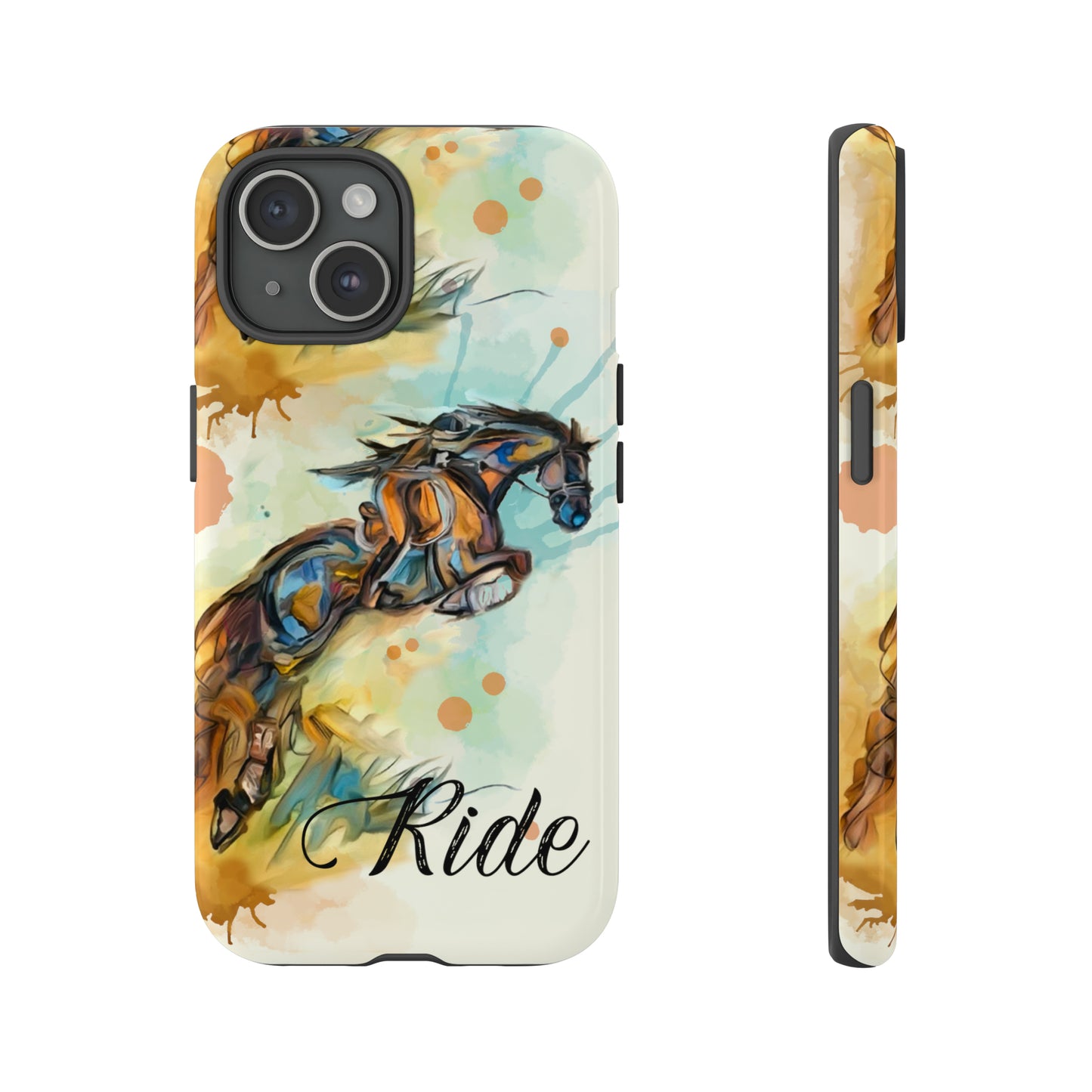 Water color Hunter Jumper Horse arena Study Tough Case Phone Case.