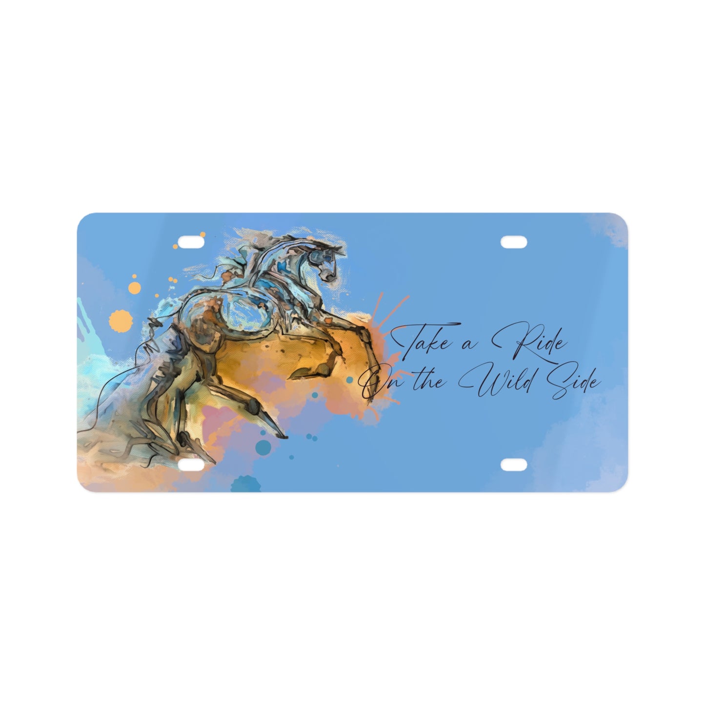 Equestrian Horse Art License Plate