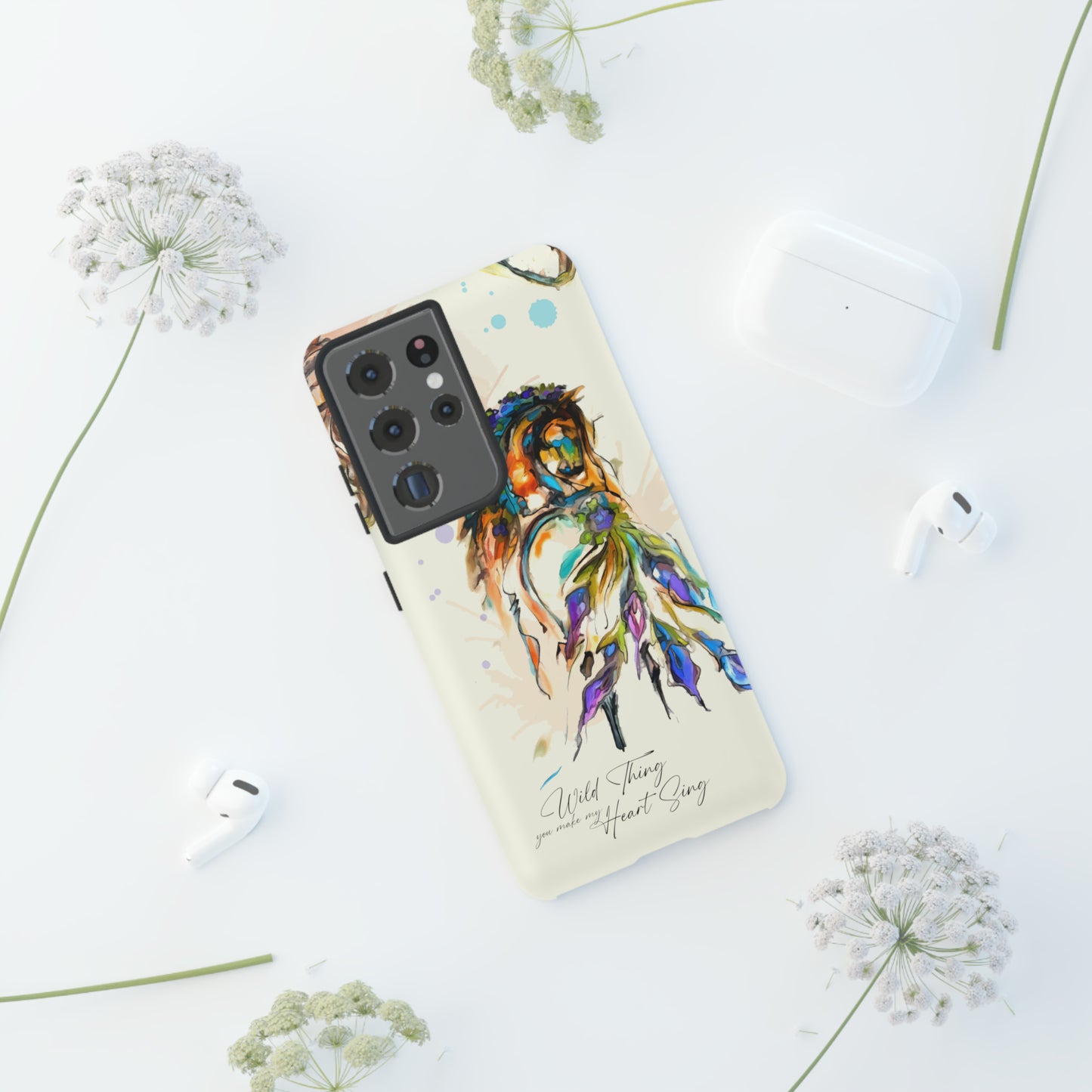 Watercolor Horse Horse Lover Gift Study Tough Case Phone Case.