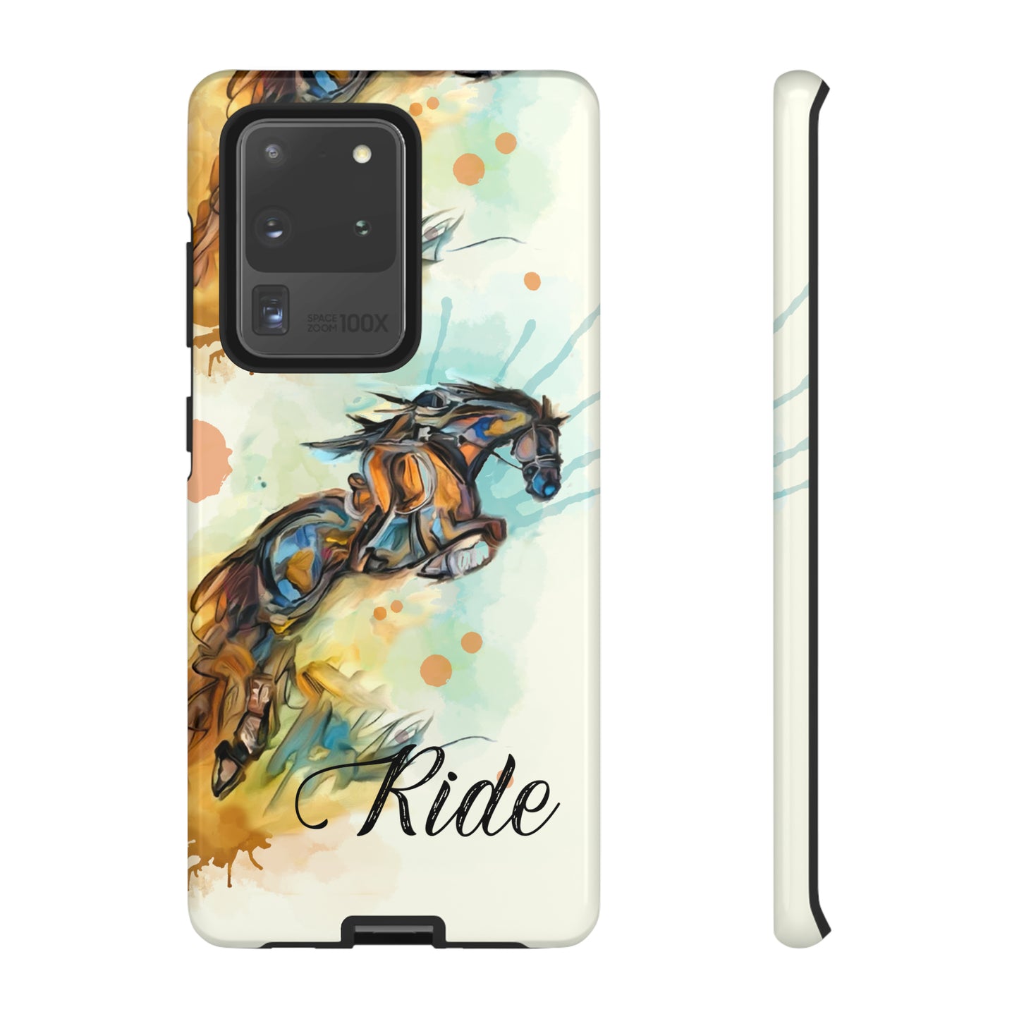 Water color Hunter Jumper Horse arena Study Tough Case Phone Case.