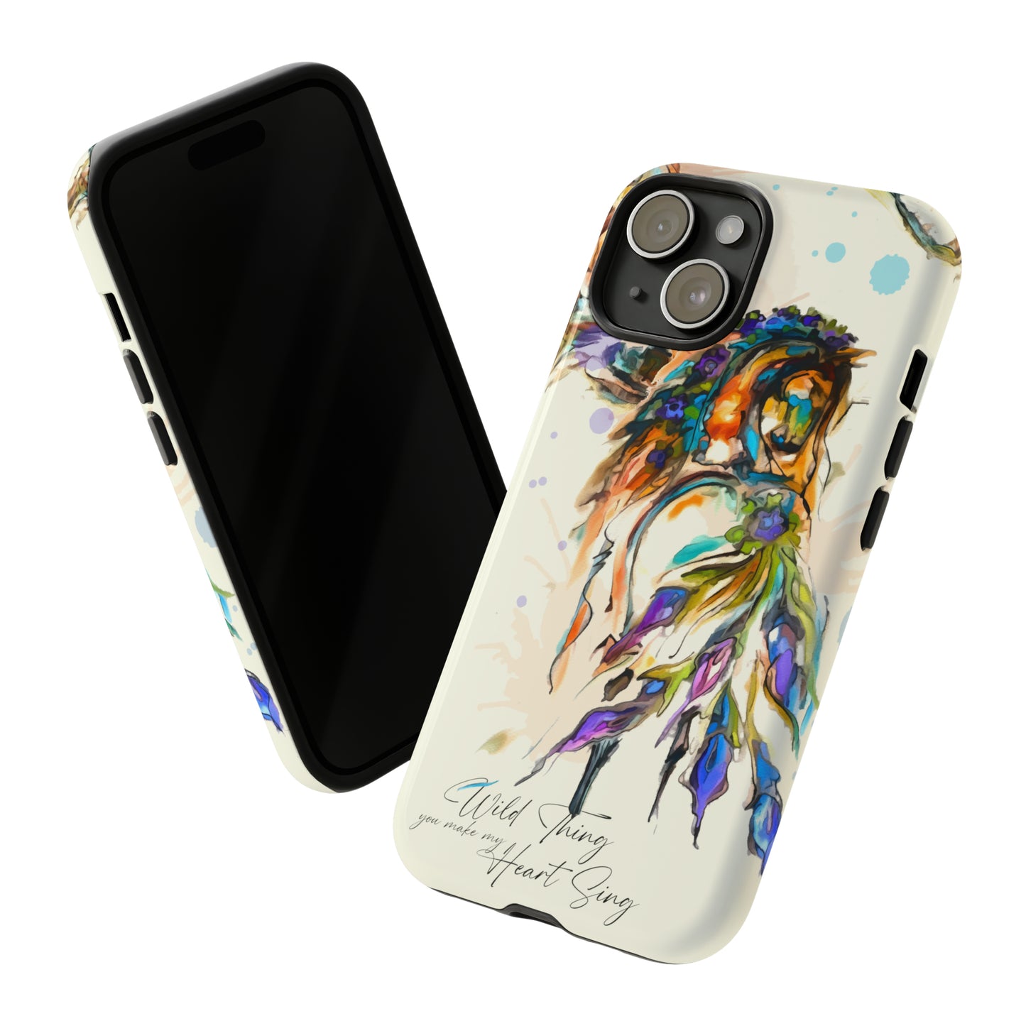Watercolor Horse Horse Lover Gift Study Tough Case Phone Case.