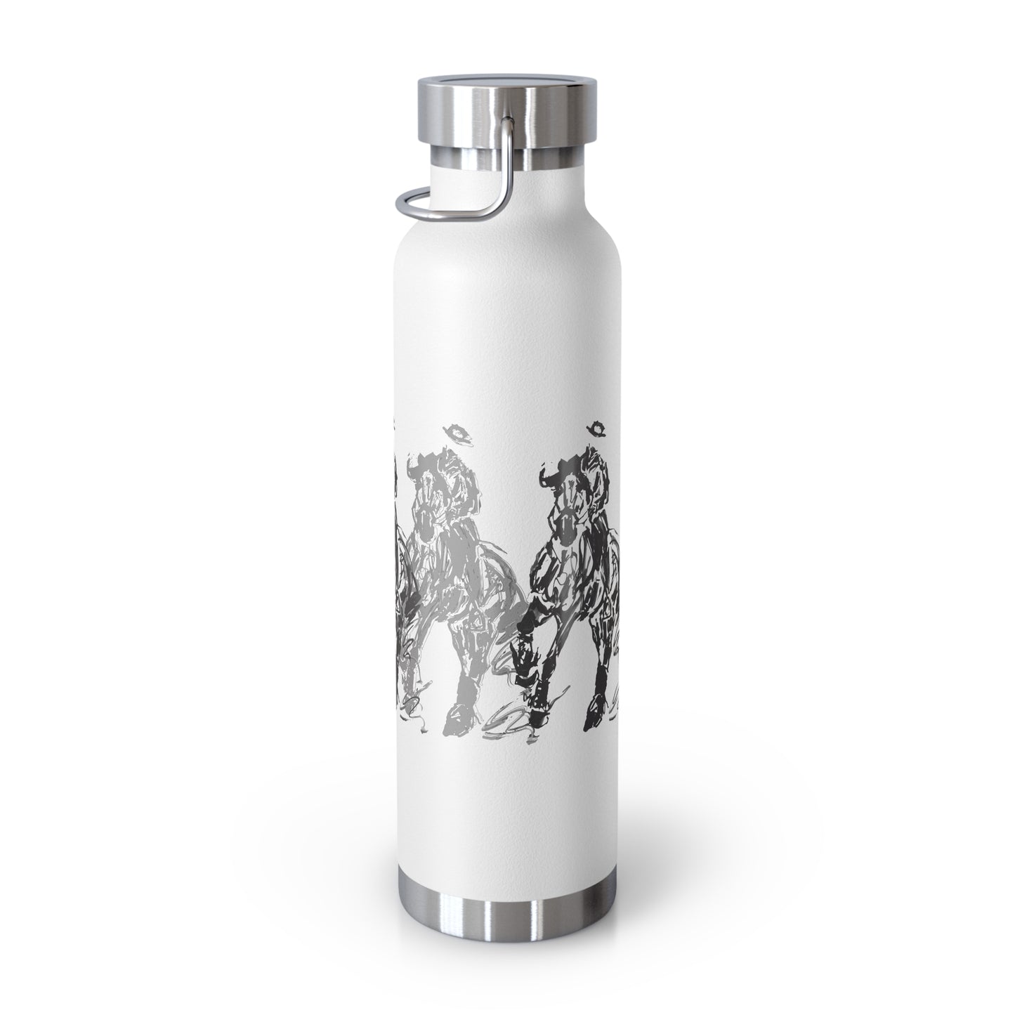 Graphic Dressage color Copper Vacuum Insulated Bottle, 22oz