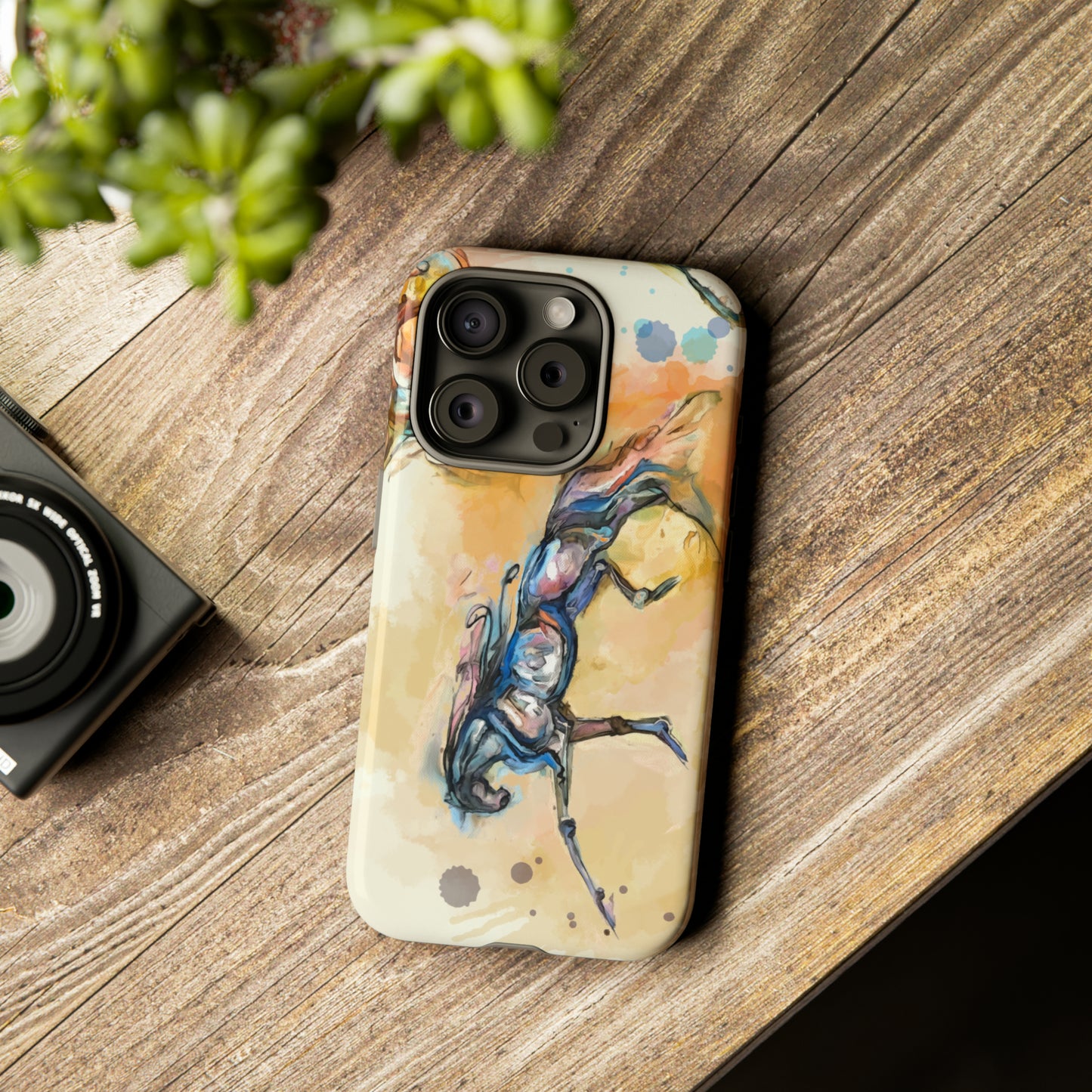 Watercolor Horse Horse Lover Gift Study Tough Case Phone Case.