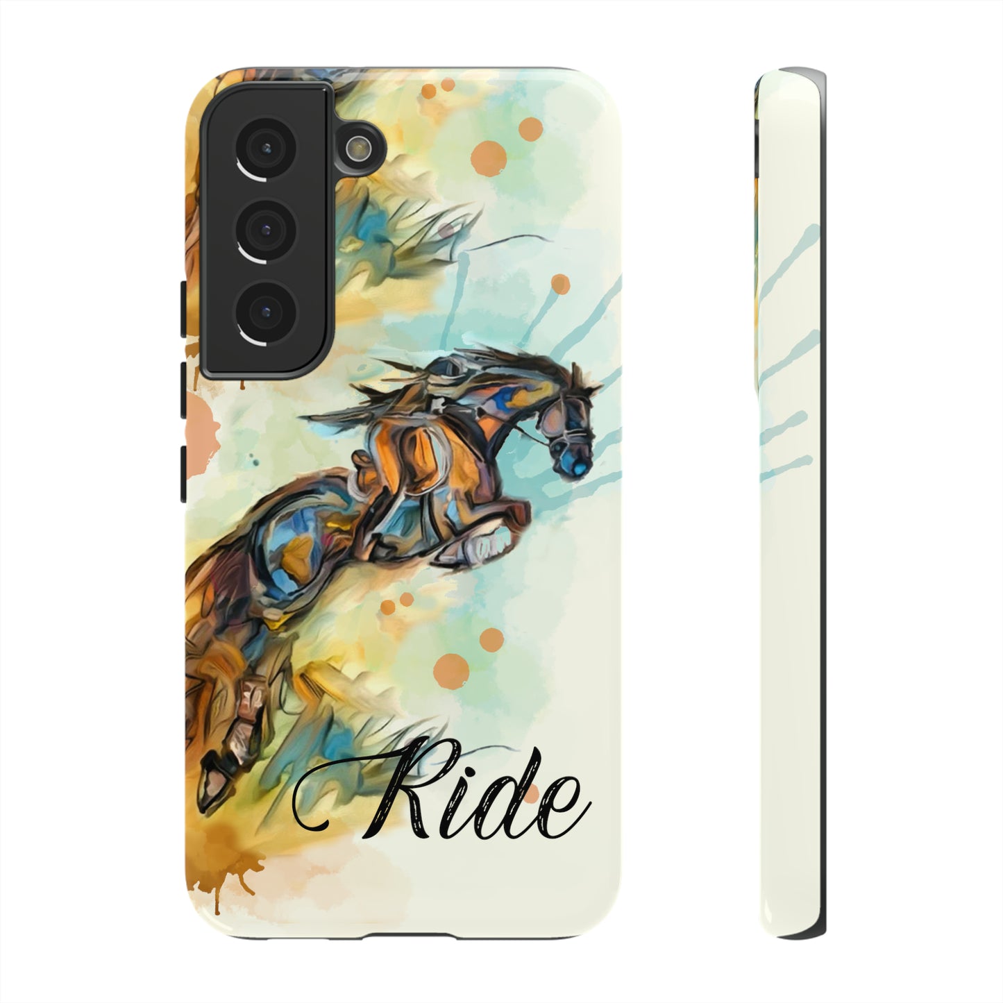 Water color Hunter Jumper Horse arena Study Tough Case Phone Case.