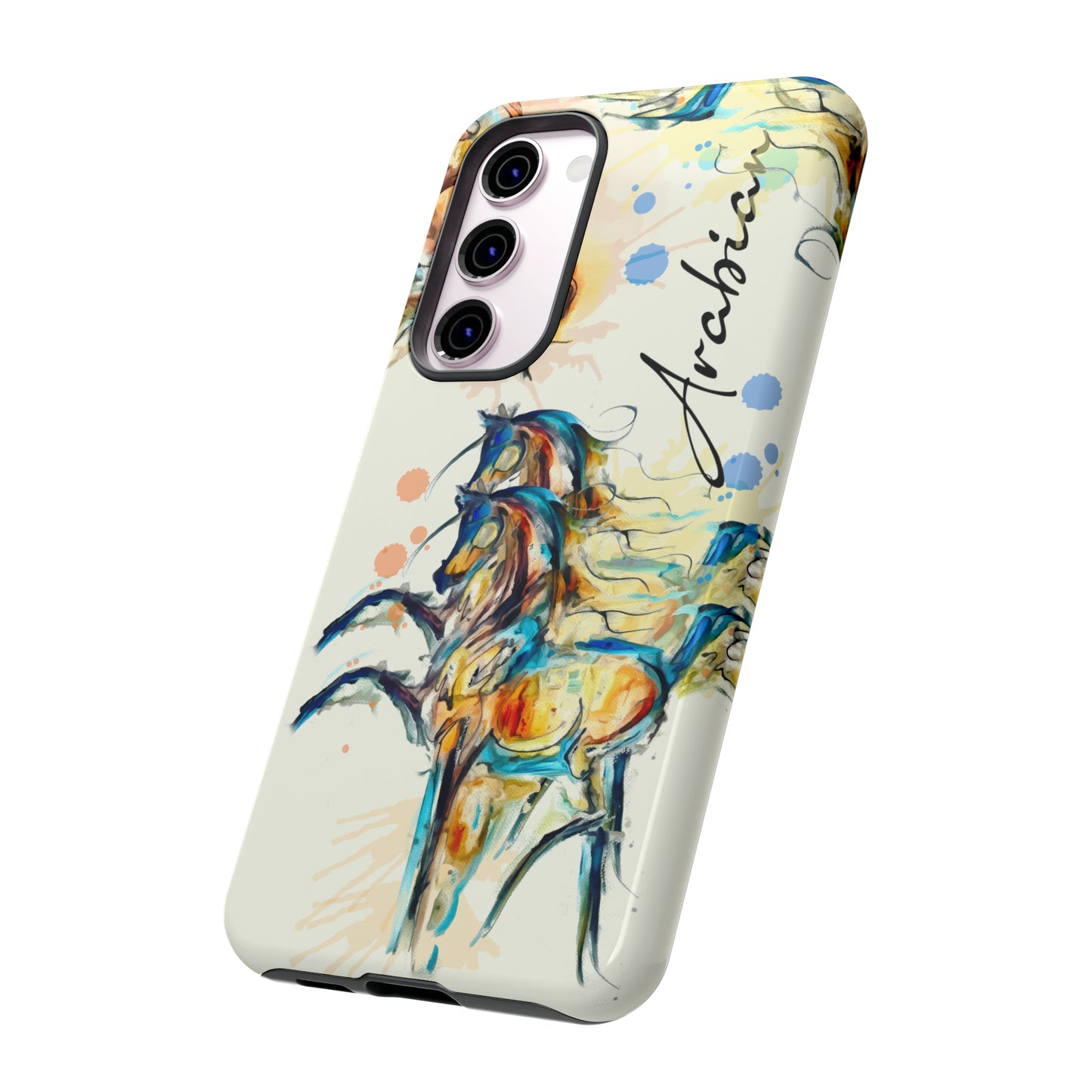 Arabian Watercolor Horse Horse Lover Gift Study Tough Case Phone Case.