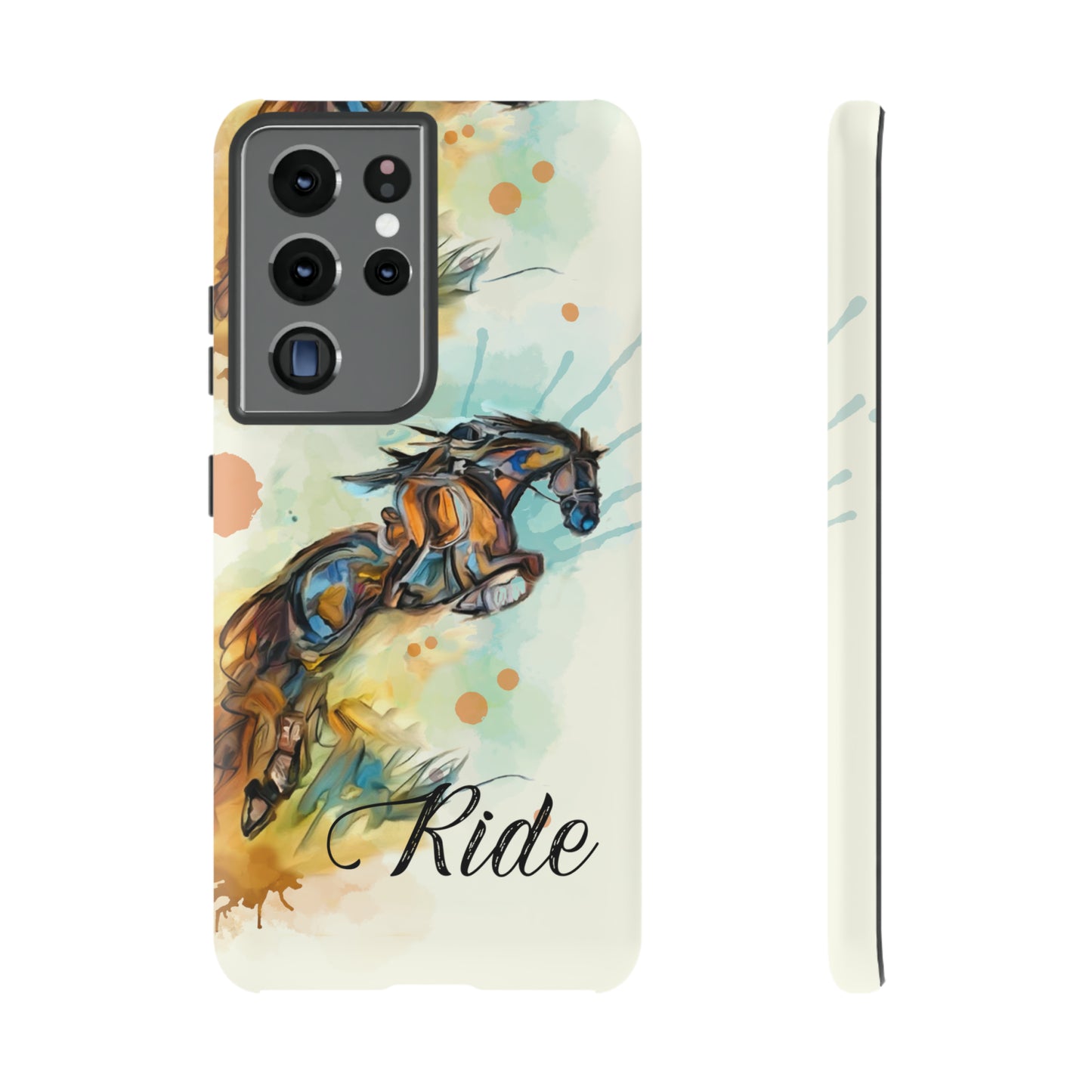 Water color Hunter Jumper Horse arena Study Tough Case Phone Case.