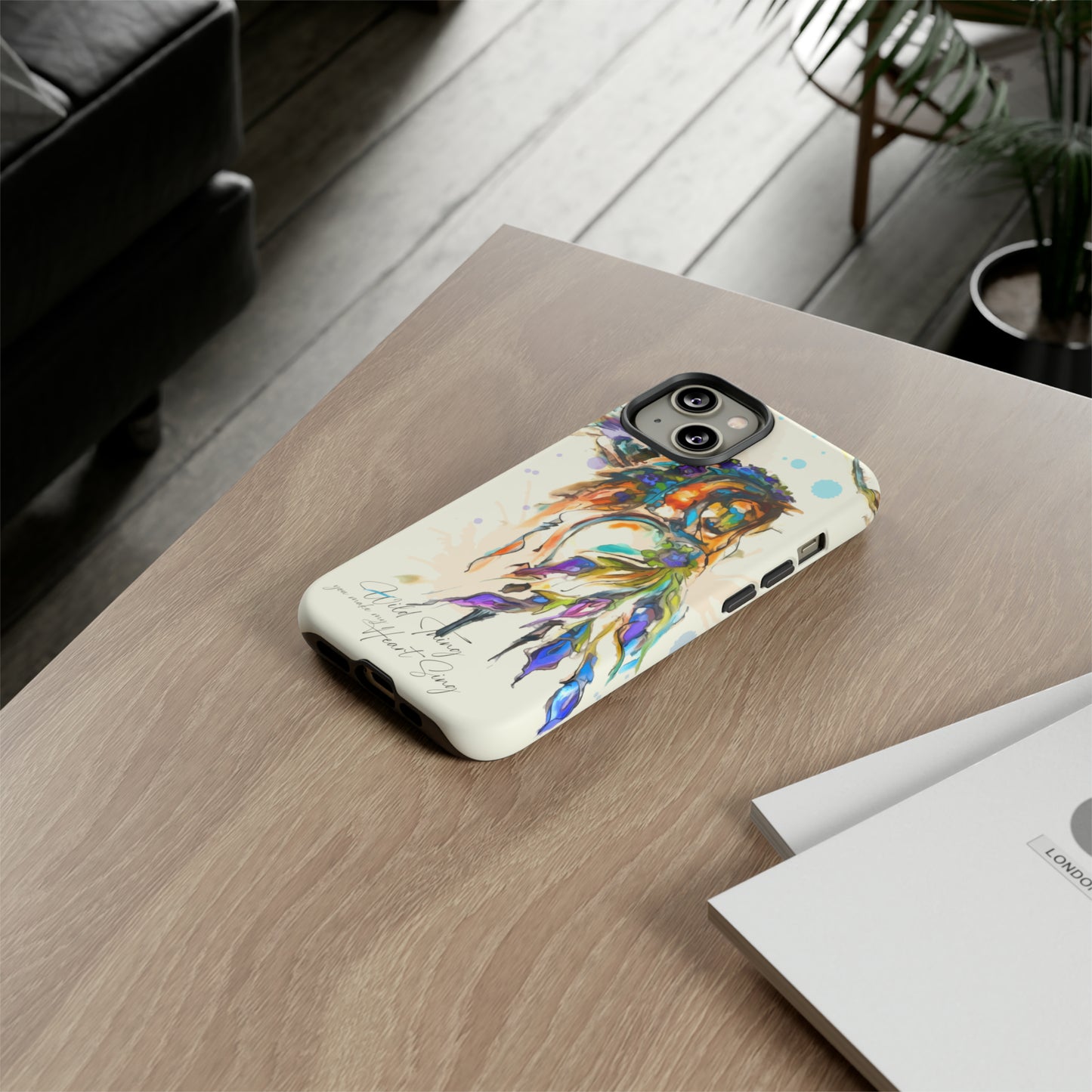 Watercolor Horse Horse Lover Gift Study Tough Case Phone Case.