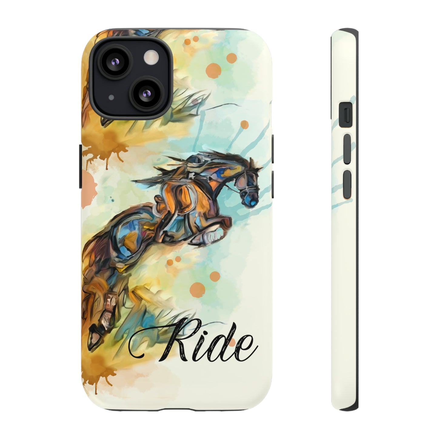 Water color Hunter Jumper Horse arena Study Tough Case Phone Case.