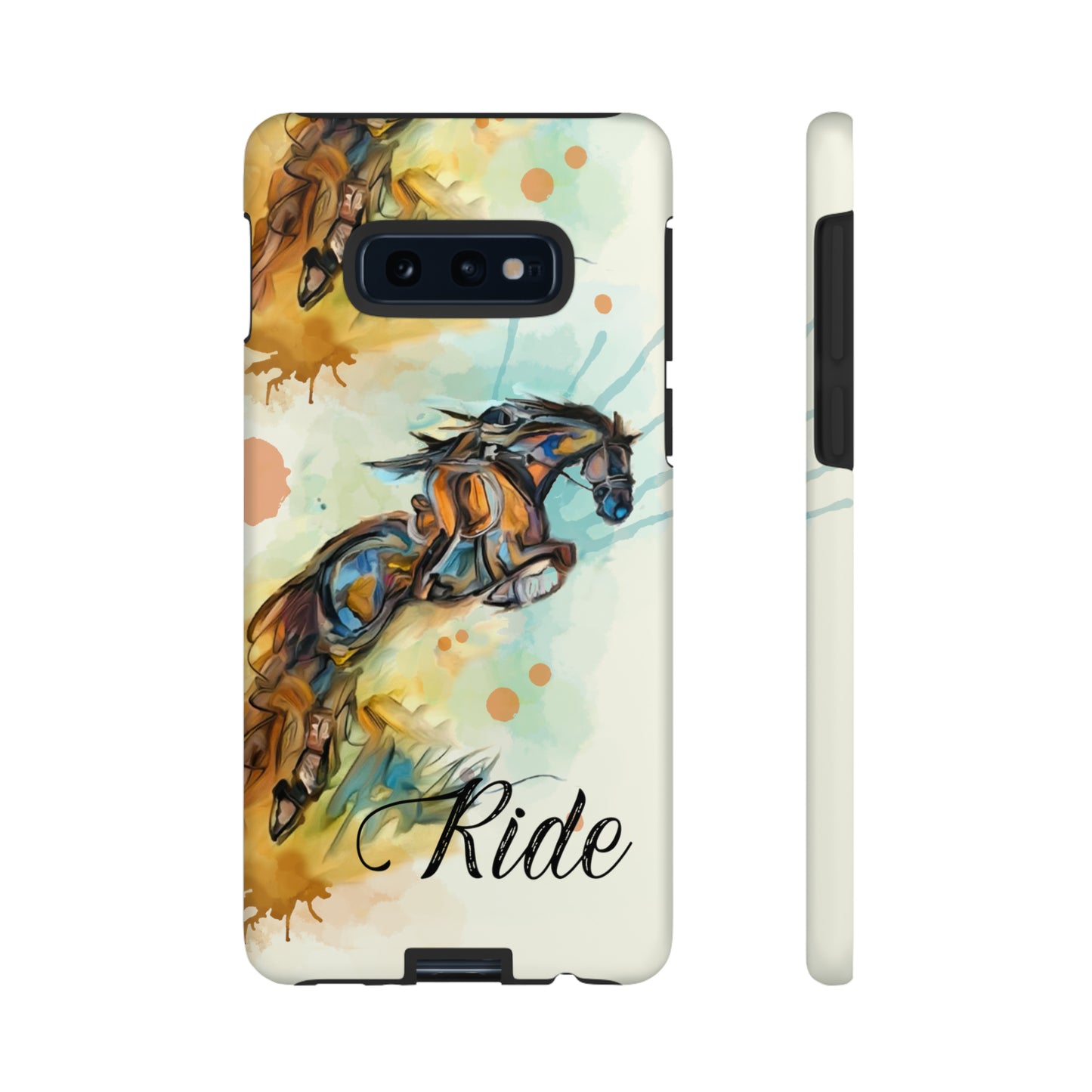 Water color Hunter Jumper Horse arena Study Tough Case Phone Case.
