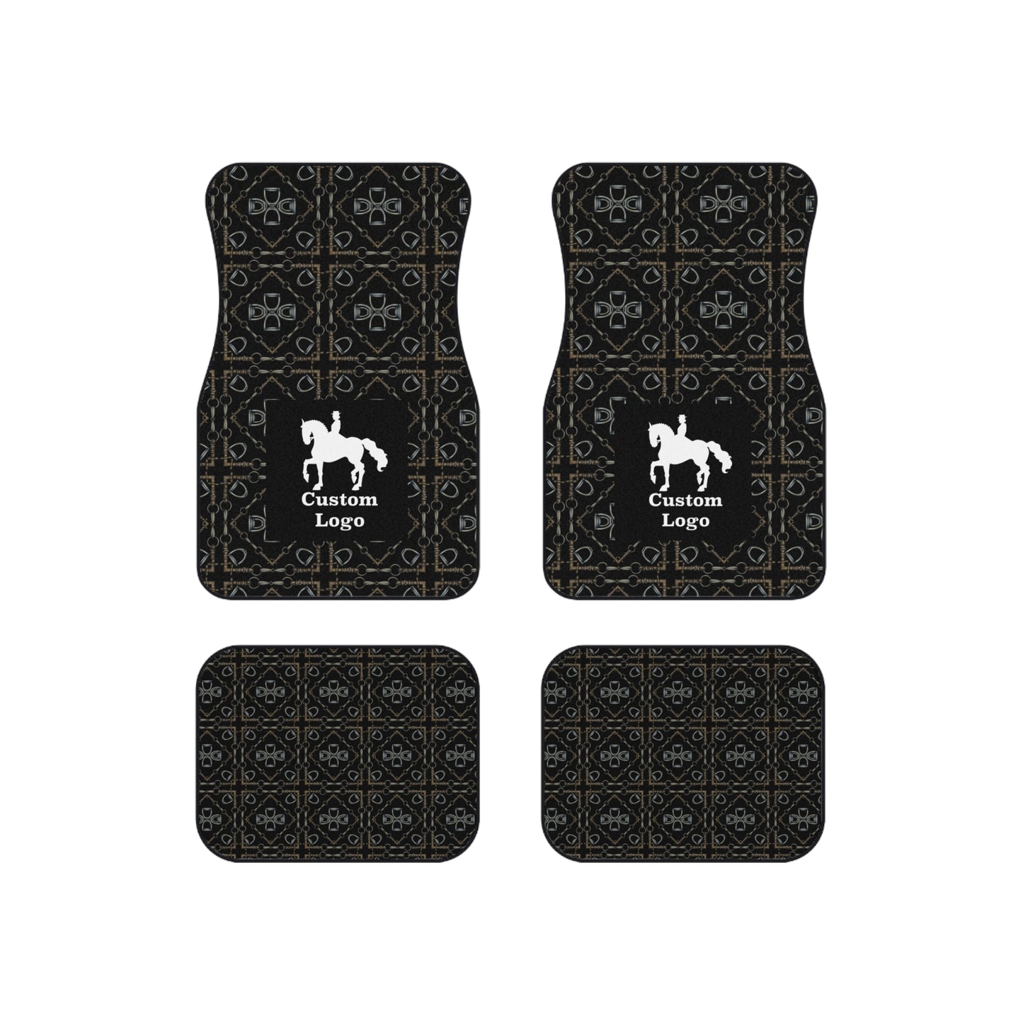 Customizable Geometric Bit Car Mats (Set of 4)