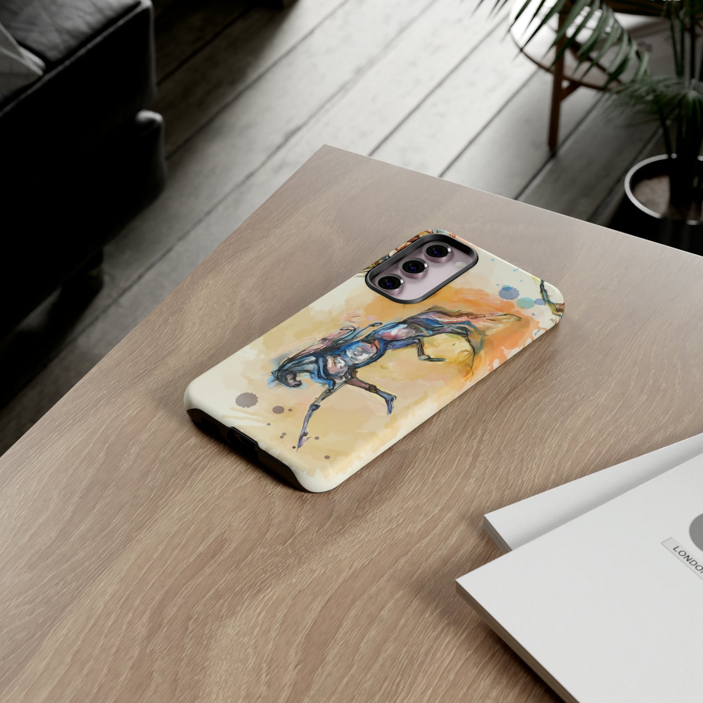 Watercolor Horse Horse Lover Gift Study Tough Case Phone Case.