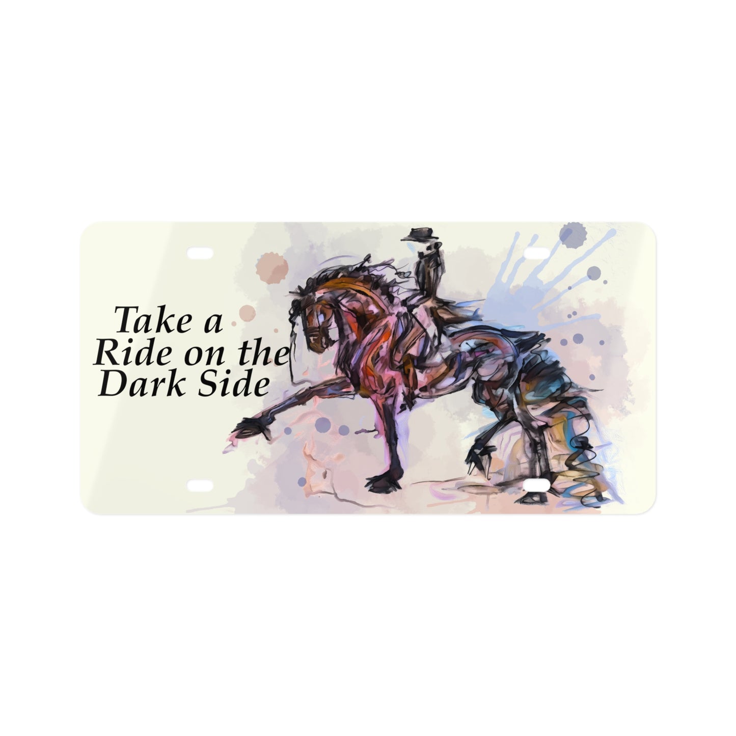 Friesian Art License Plate