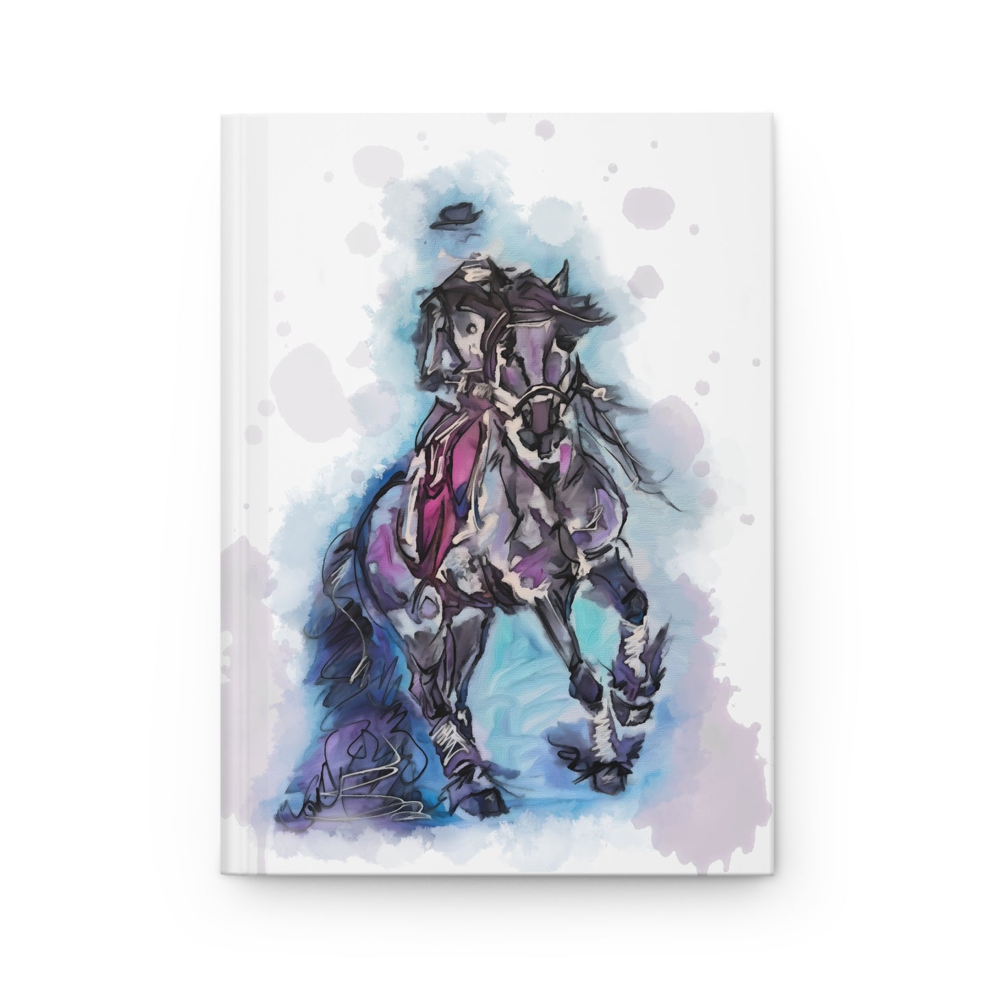 Friesian Canter Equestrian Snaffle Bit Hardcover Journal Matte