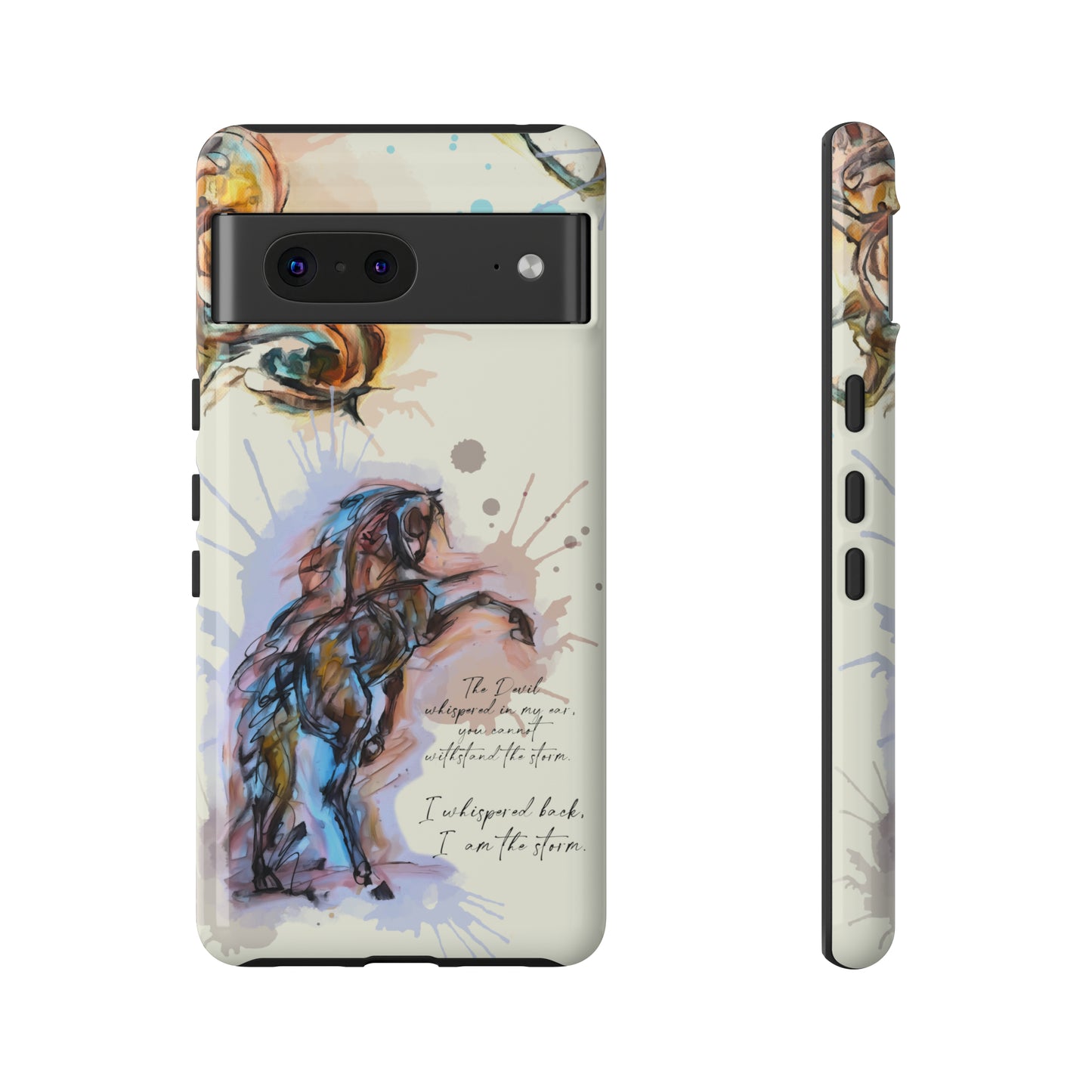 Inspirational Watercolor Horse Horse Lover Gift Study Tough Case Phone Case.