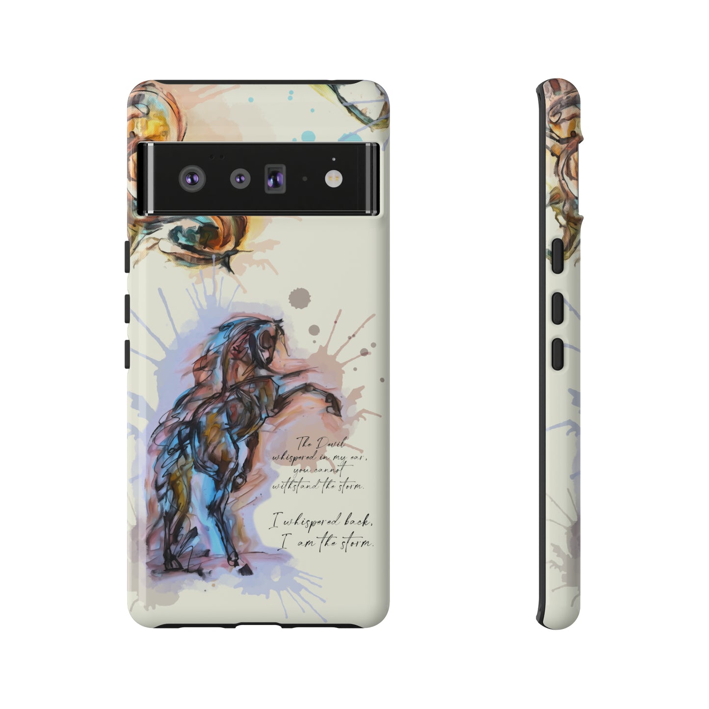 Inspirational Watercolor Horse Horse Lover Gift Study Tough Case Phone Case.