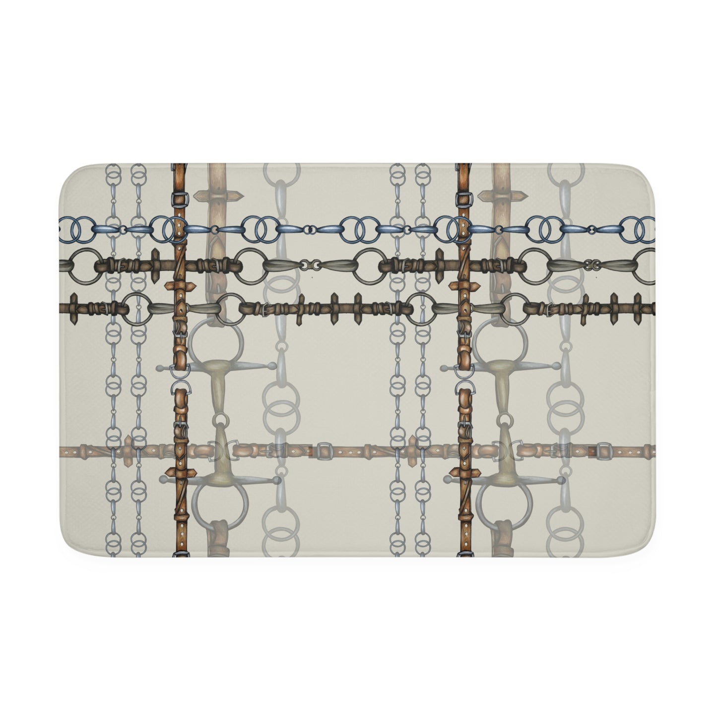 Snaffle Bit Memory Foam Bath Mat