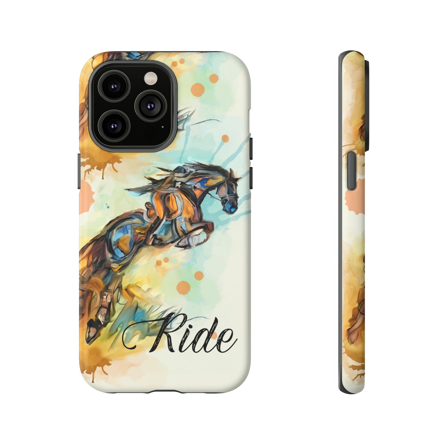 Water color Hunter Jumper Horse arena Study Tough Case Phone Case.