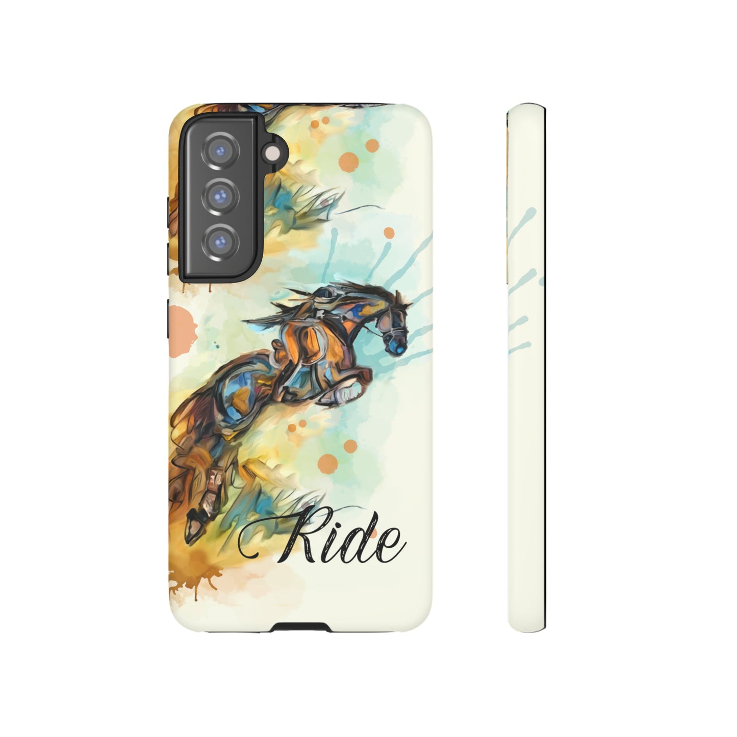 Water color Hunter Jumper Horse arena Study Tough Case Phone Case.