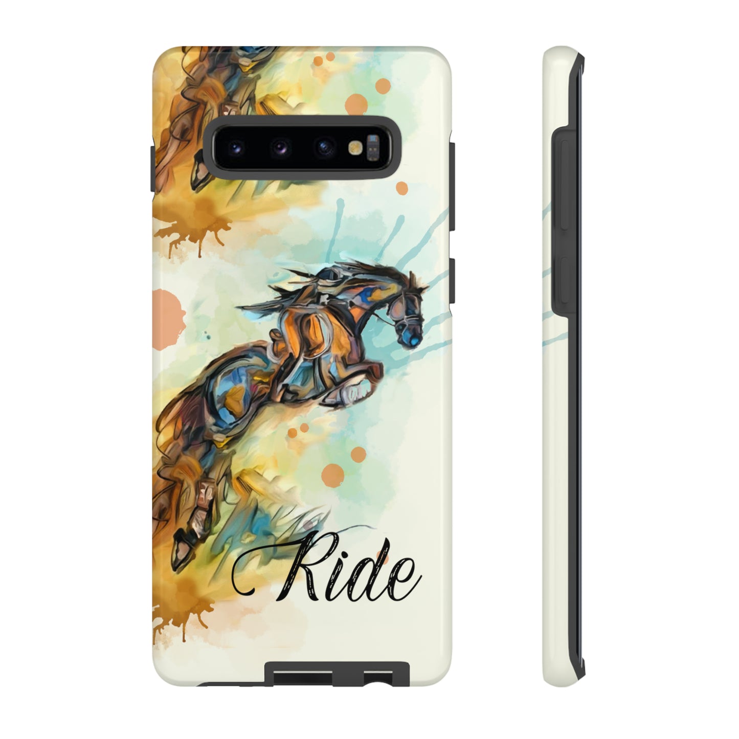 Water color Hunter Jumper Horse arena Study Tough Case Phone Case.