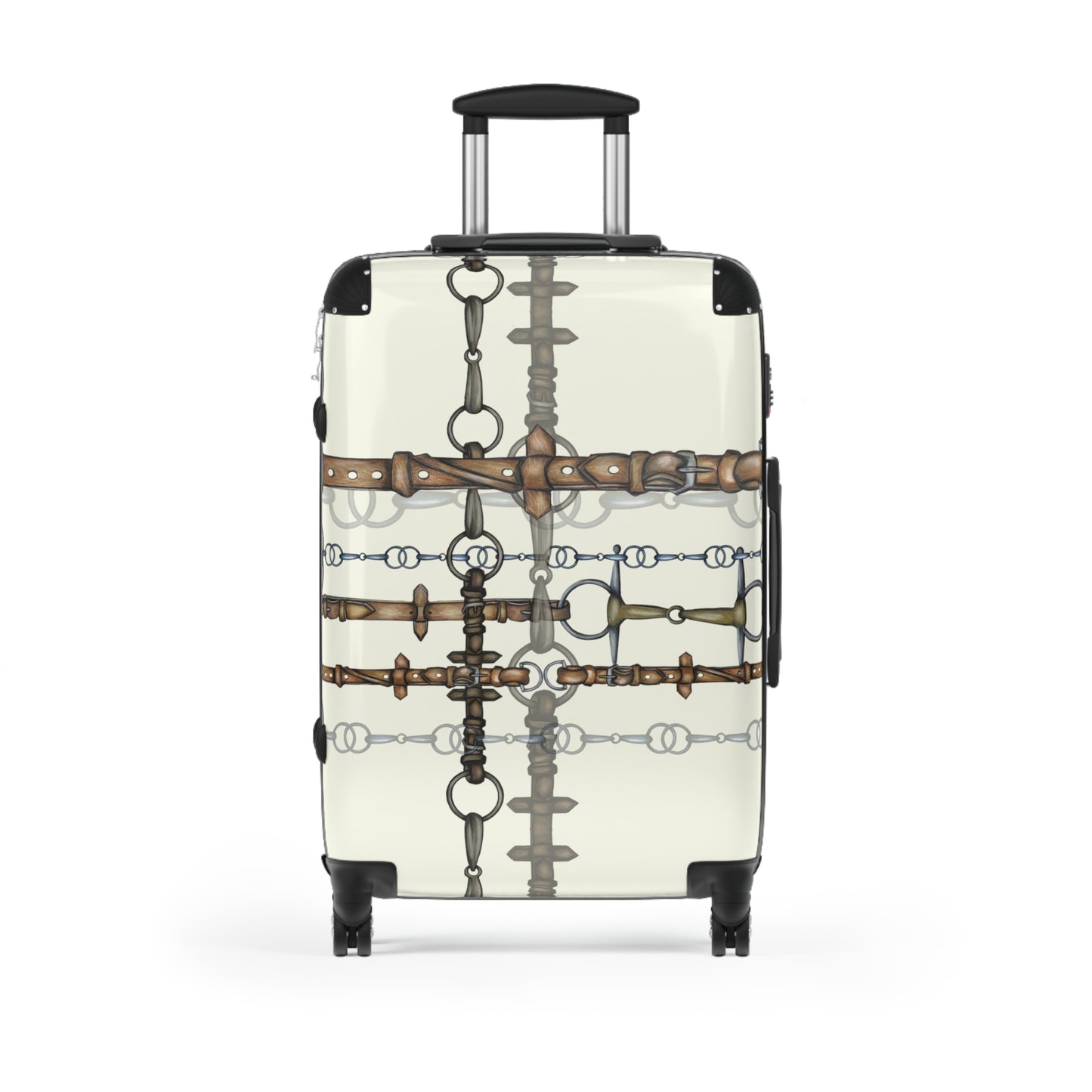 Equestrian snaffle Bit and Reins Design Suitcases