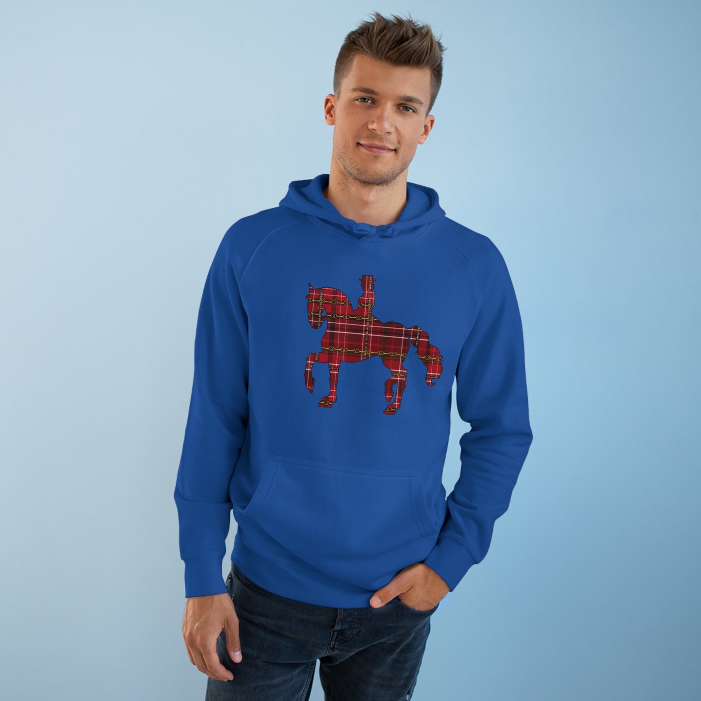 Christmas Piaffe Plaid "Oh What fun it is to ride" Dressage Unisex Supply Hoodie