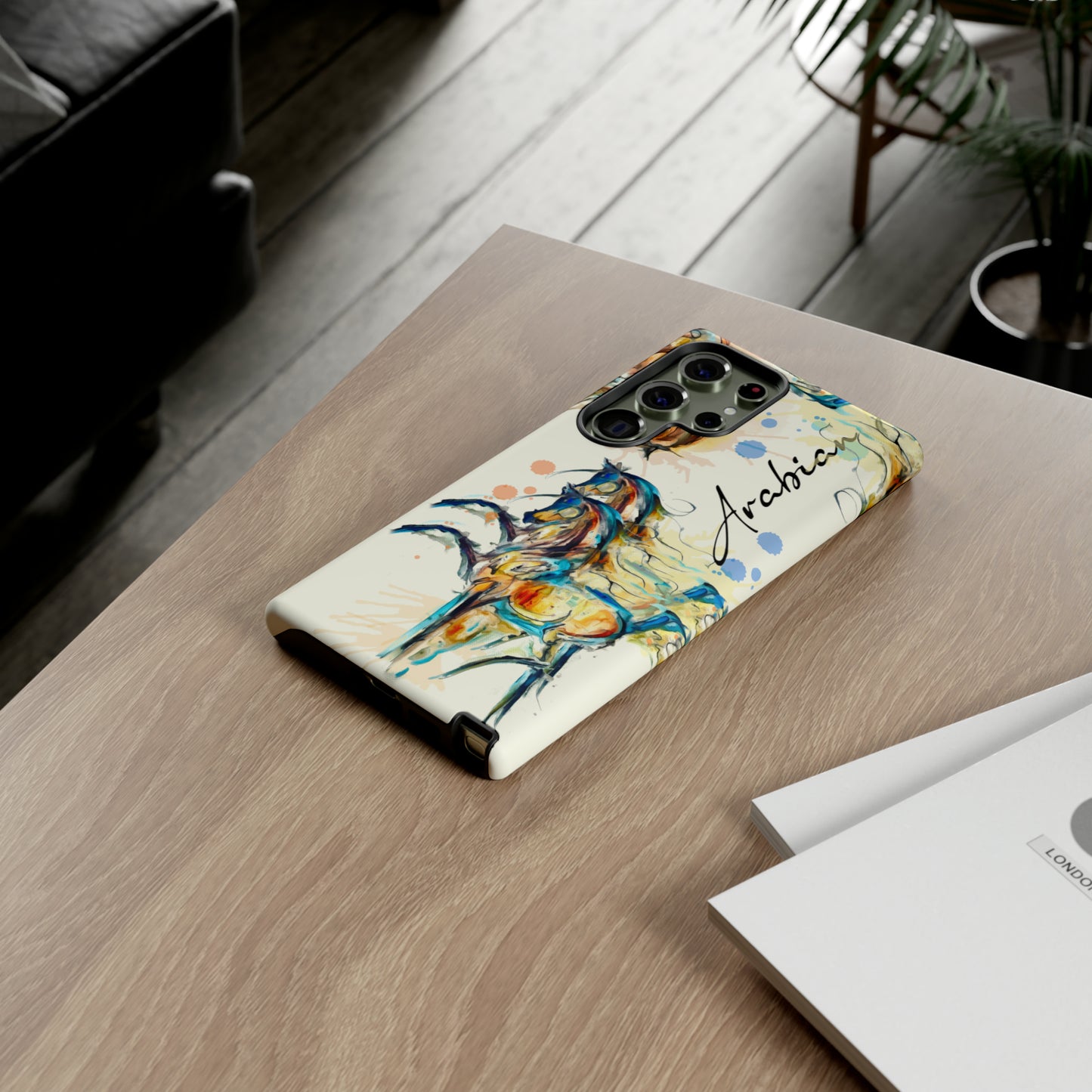 Arabian Watercolor Horse Horse Lover Gift Study Tough Case Phone Case.