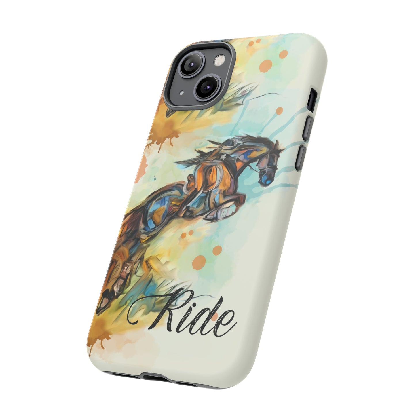 Water color Hunter Jumper Horse arena Study Tough Case Phone Case.